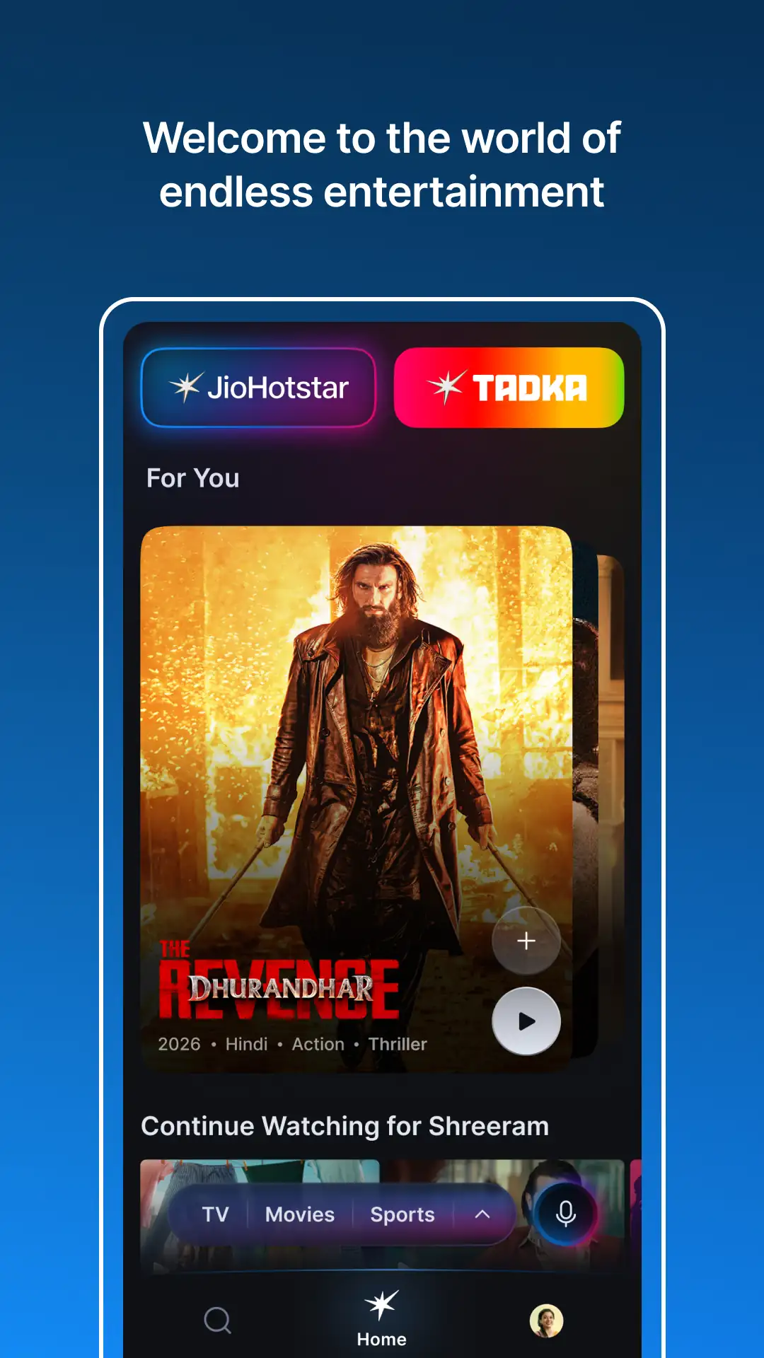 Captura de tela JioHotstar 1