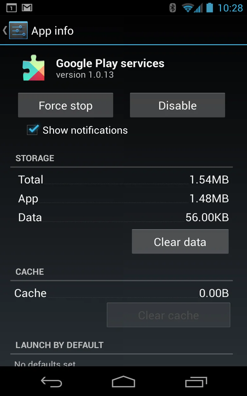لقطة شاشة ‏خدمات Google Play %د