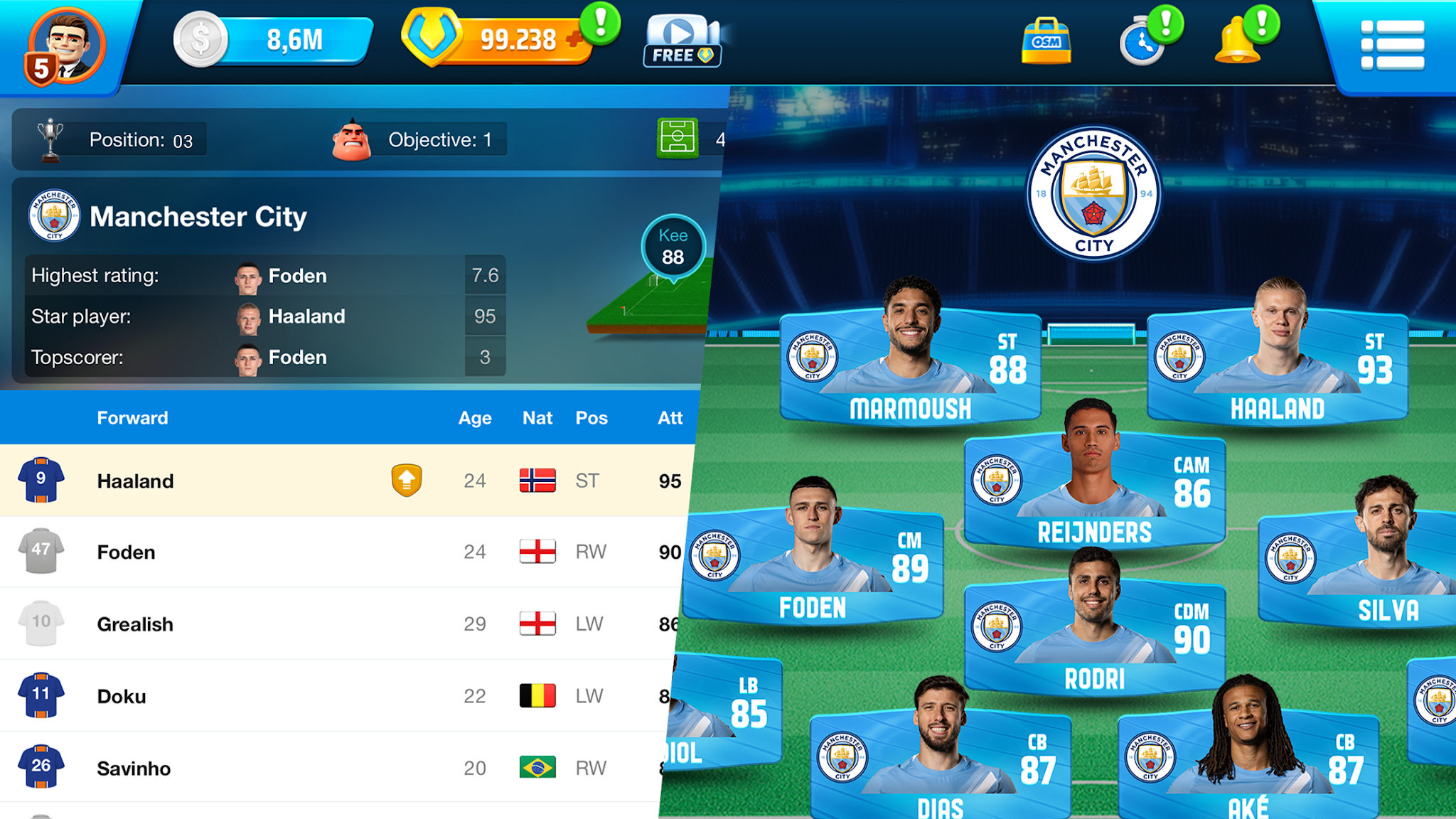 Ekran Görüntüsü Online Soccer Manager 23/24 2