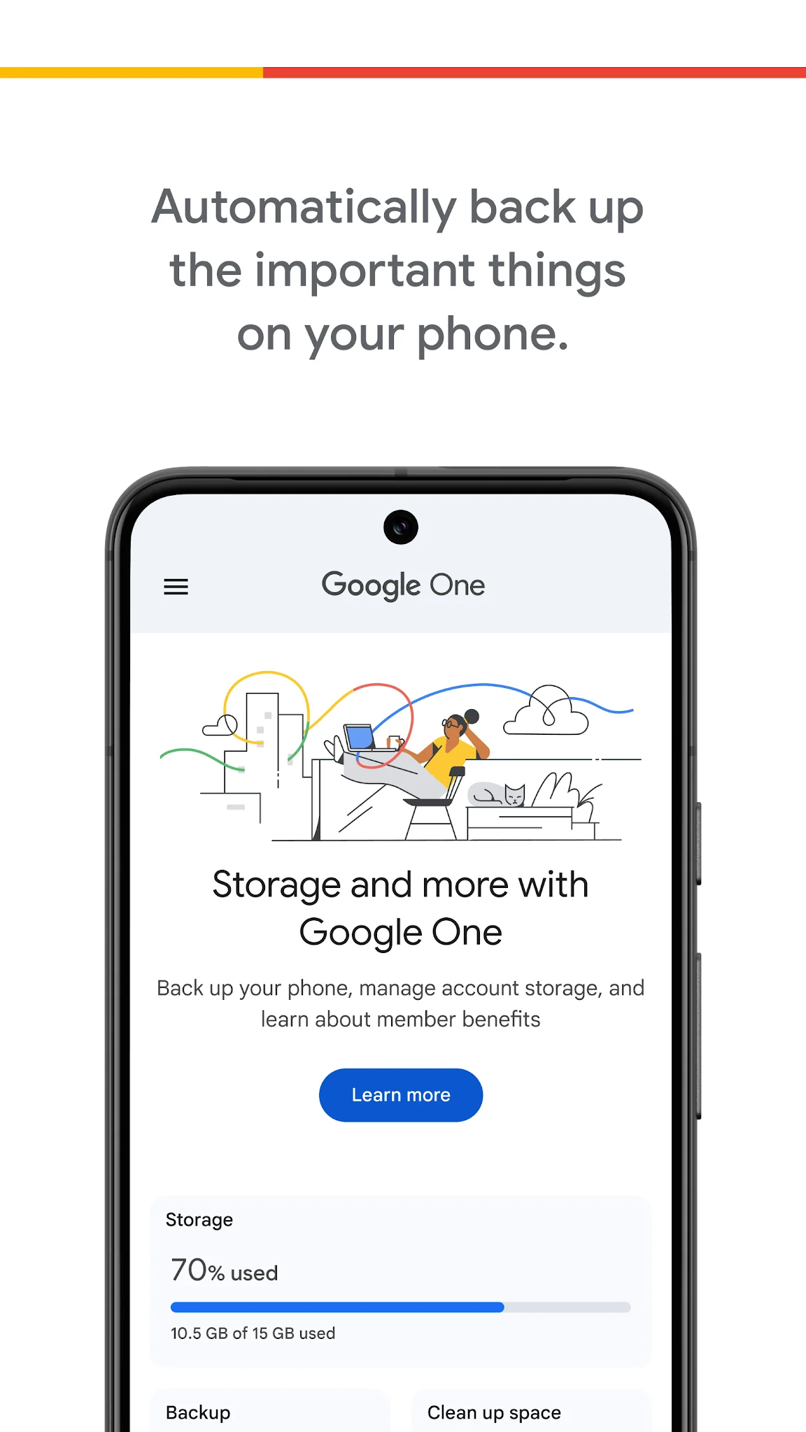 Captura de pantalla Google One 2