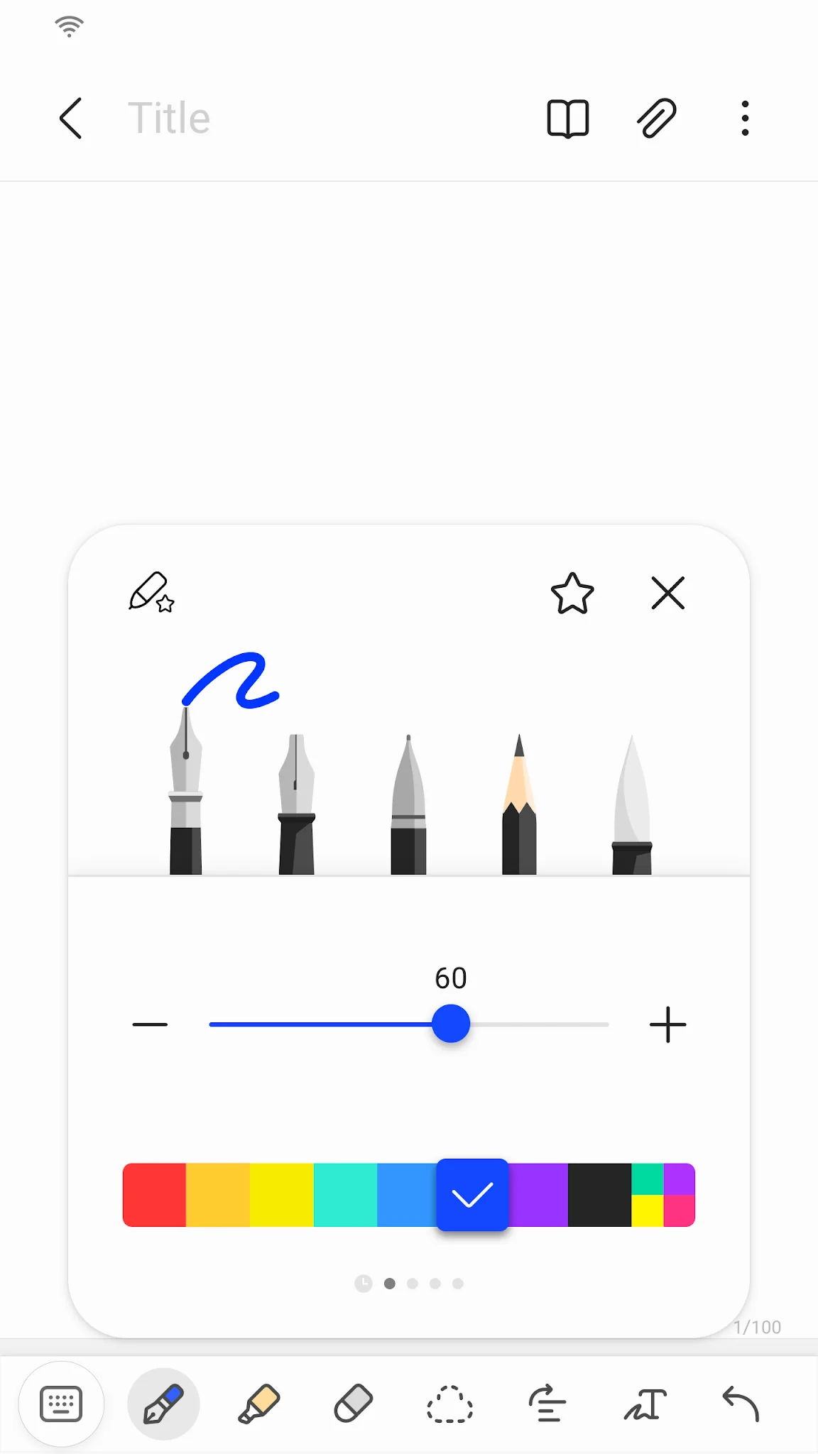 Screenshot Samsung Notes 3