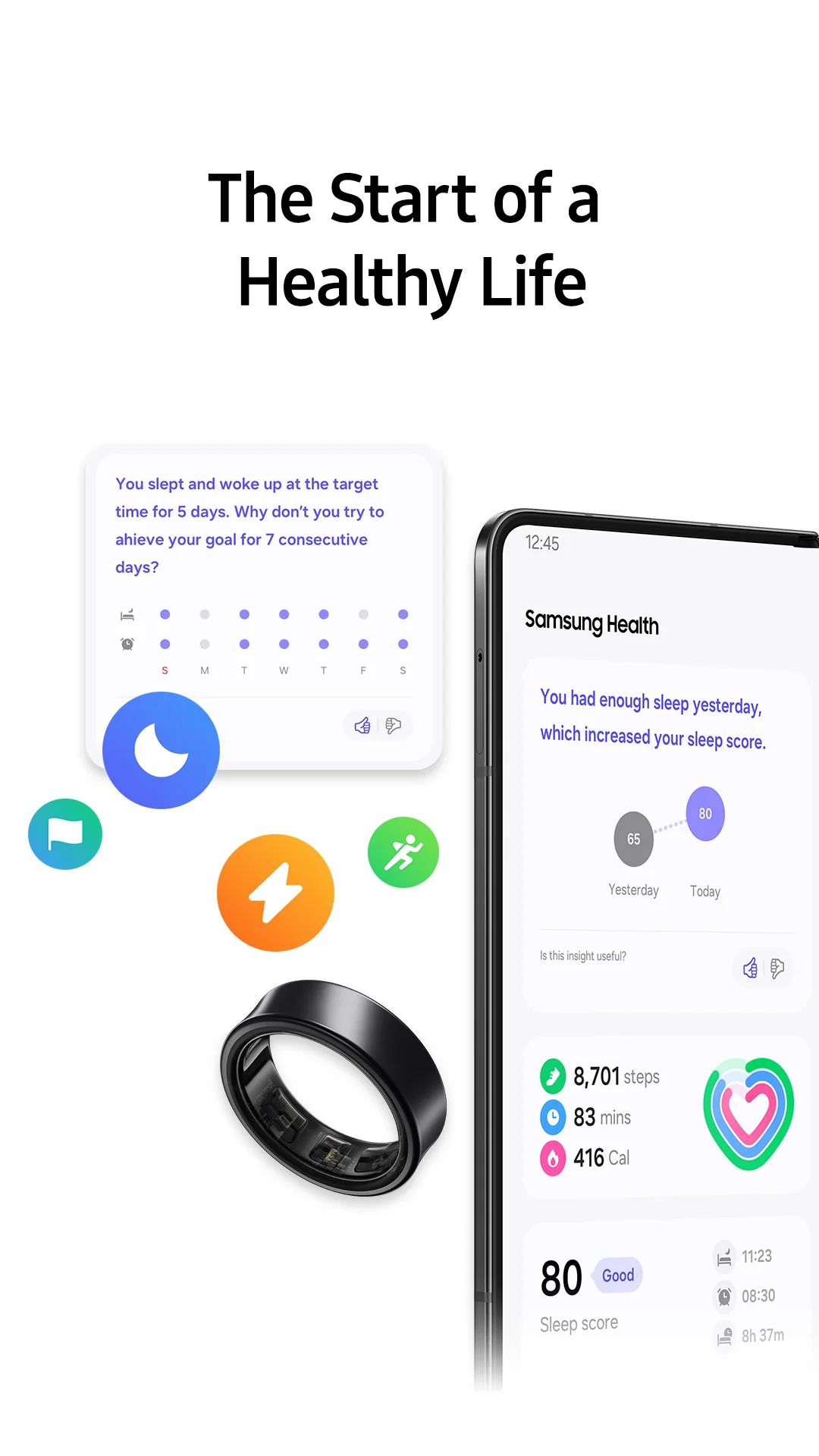 Снимка на екрана Samsung Health 1