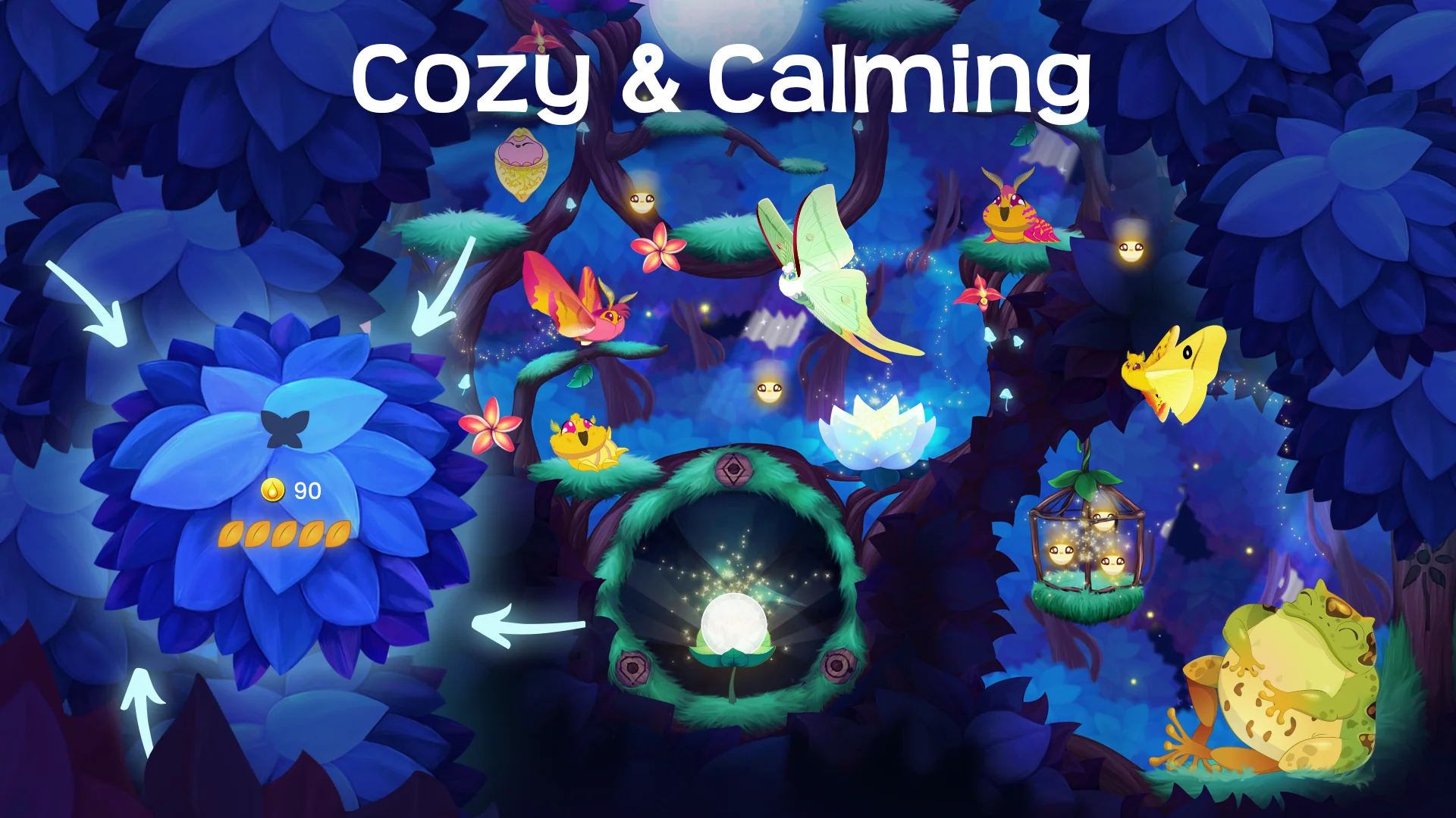Скриншот Flutter Starlight — Cozy Game 1