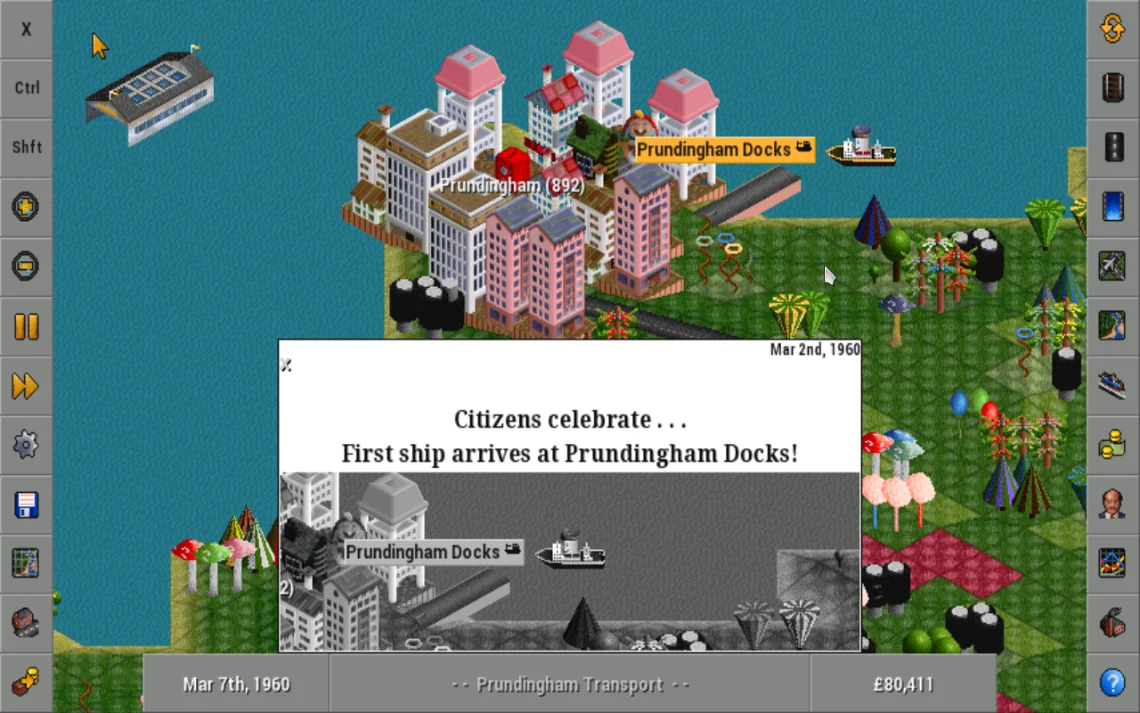 Tangkapan layar OpenTTD 4