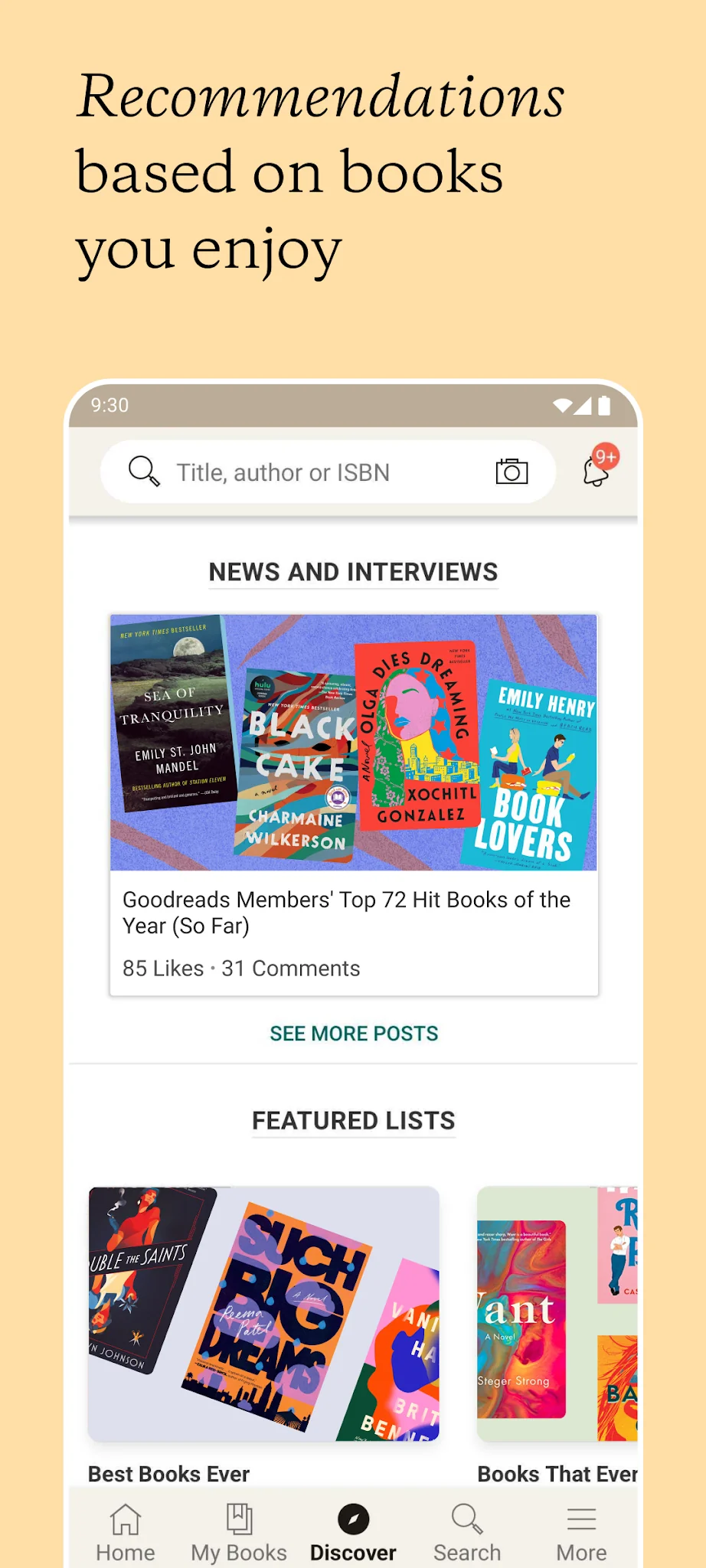 Скриншот Goodreads 2