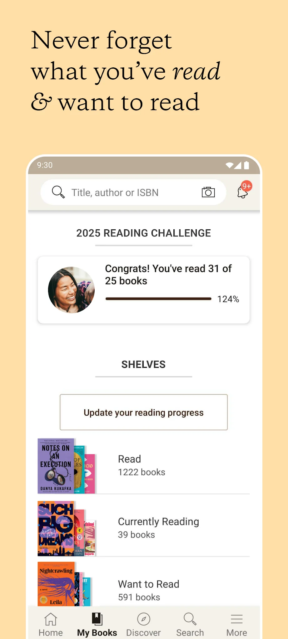 Скриншот Goodreads 3