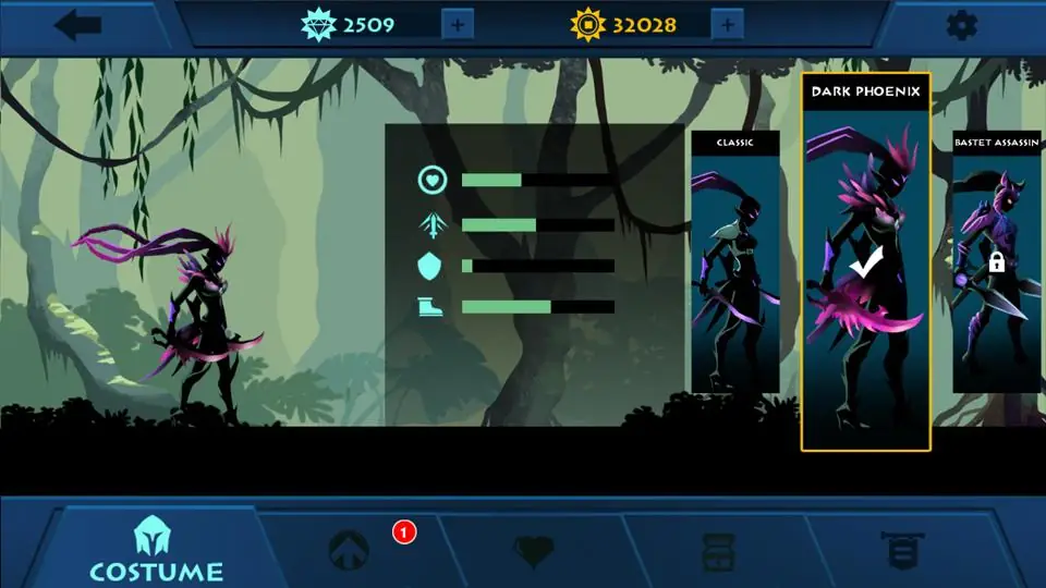 Snímek obrazovky Shadow Fighter 4