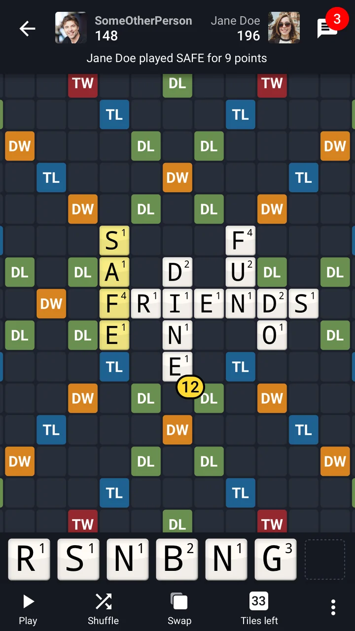 Ảnh chụp màn hình Wordfeud 5