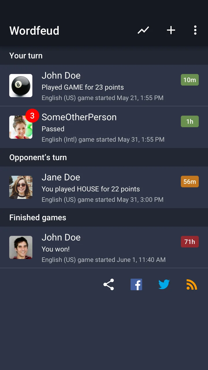 Ảnh chụp màn hình Wordfeud 6