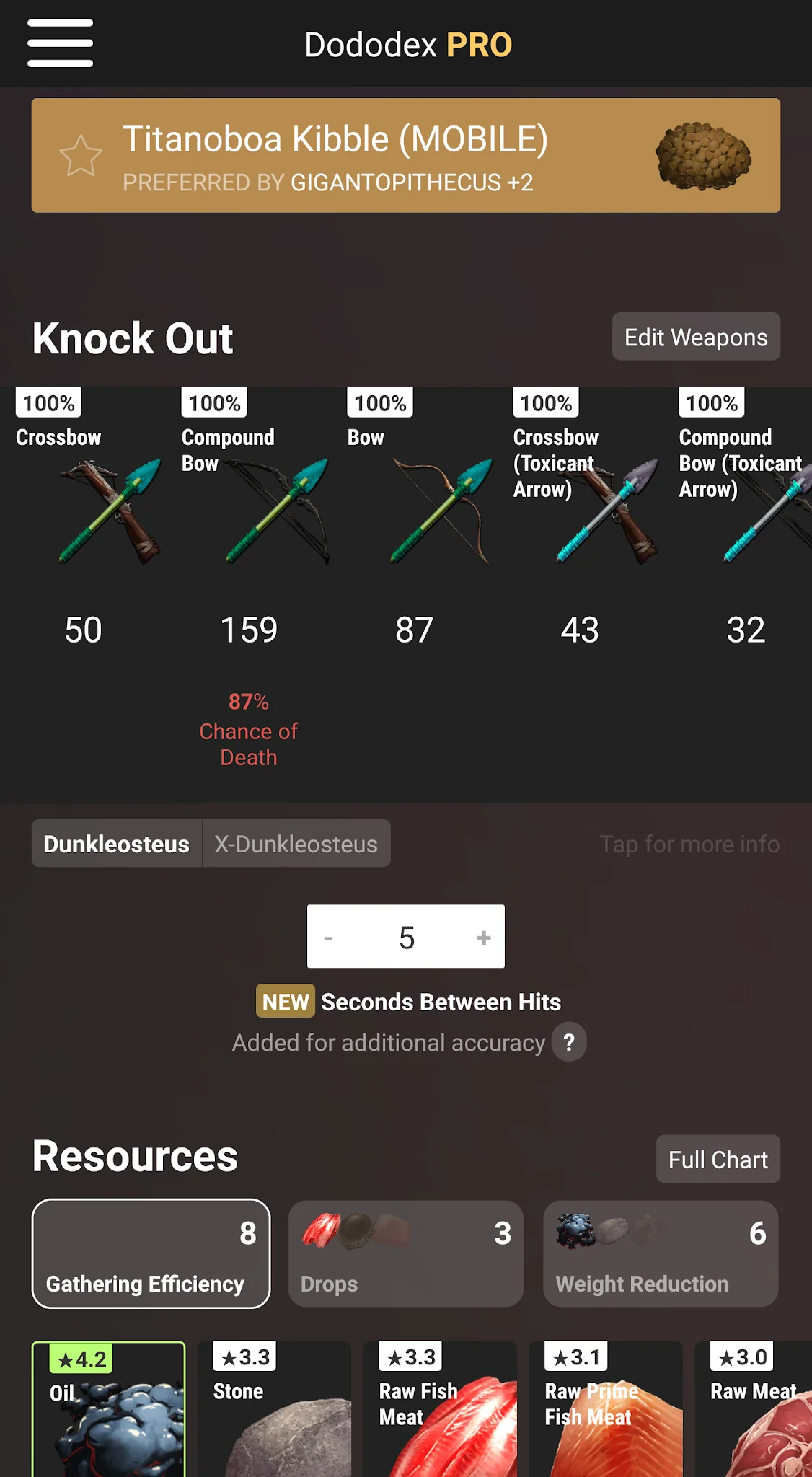 截图 Dododex 方舟：生存进化驯服计算器 2