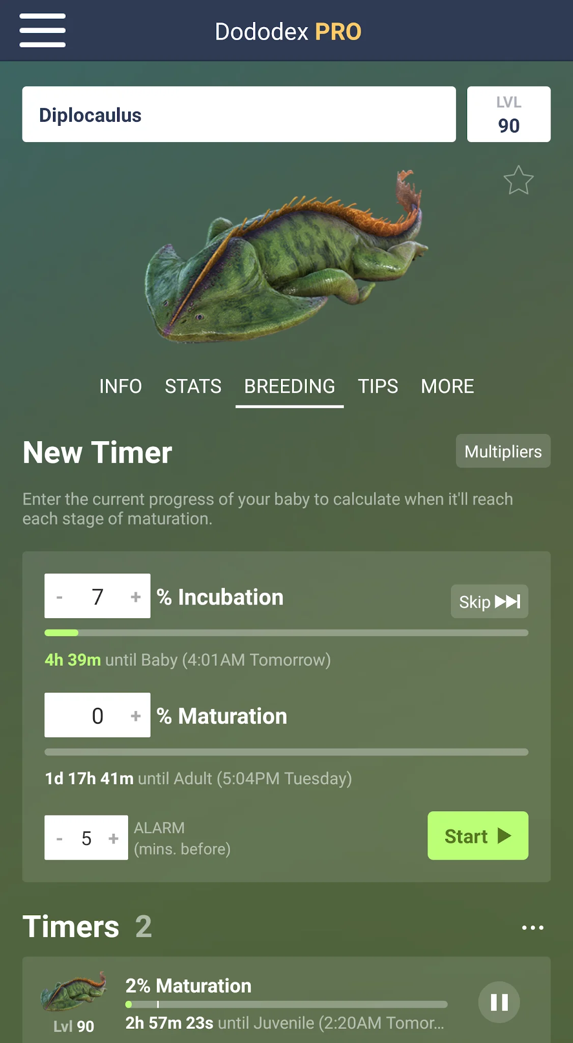 截图 Dododex 方舟：生存进化驯服计算器 6