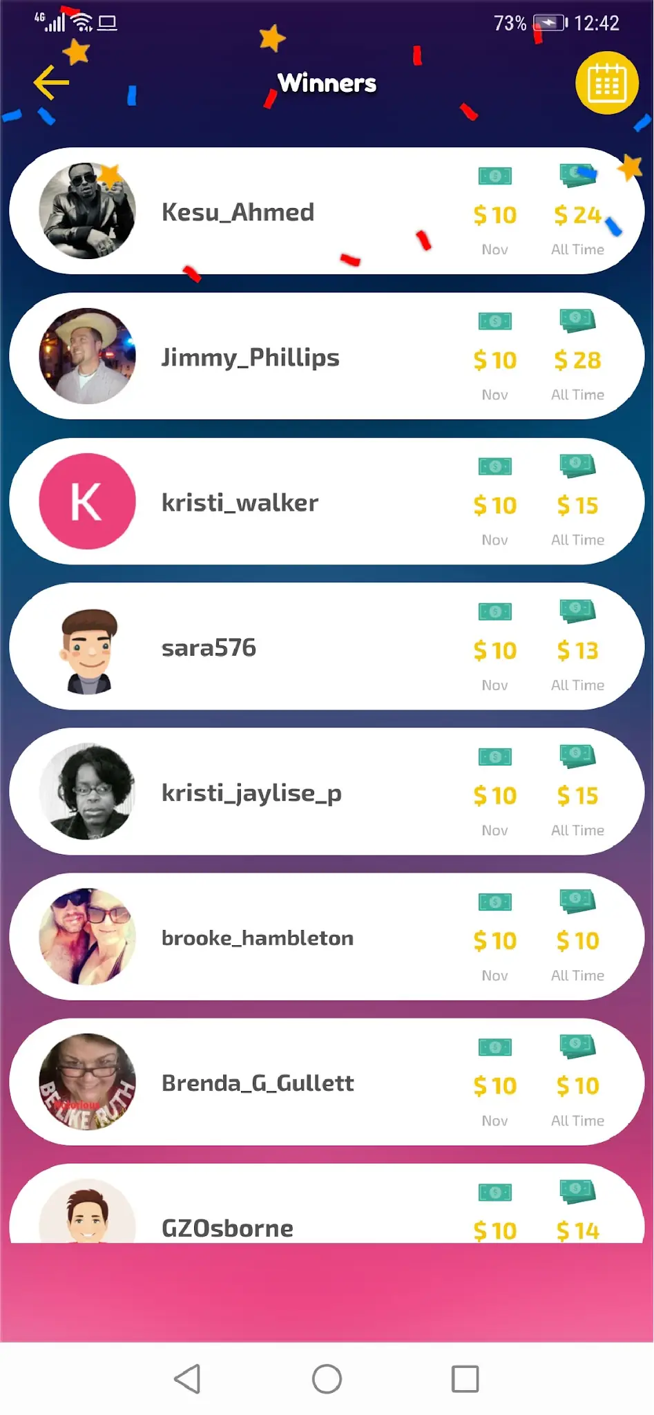 لقطة شاشة Play and Win %د