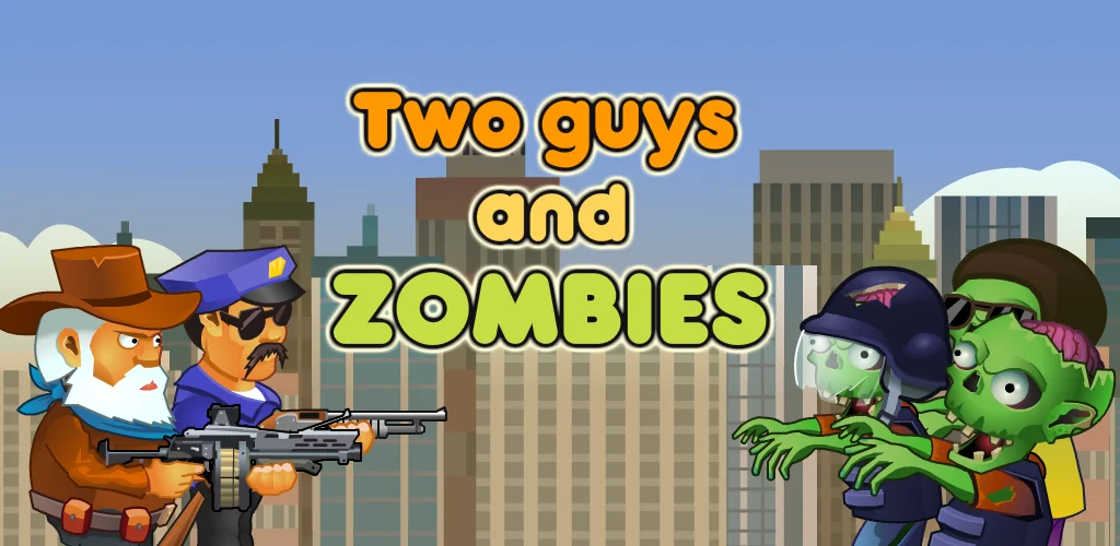 Two guys & Zombies joc copertă pentru Android