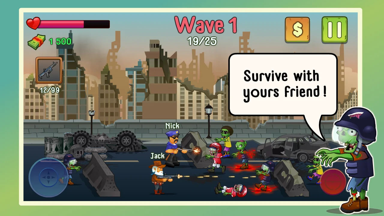 Captură de ecran Two guys & Zombies 7