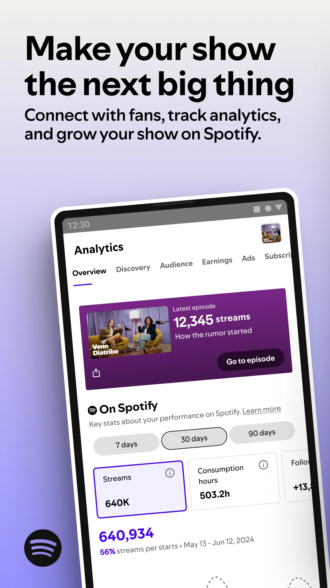 لقطة شاشة Spotify for Creators %د
