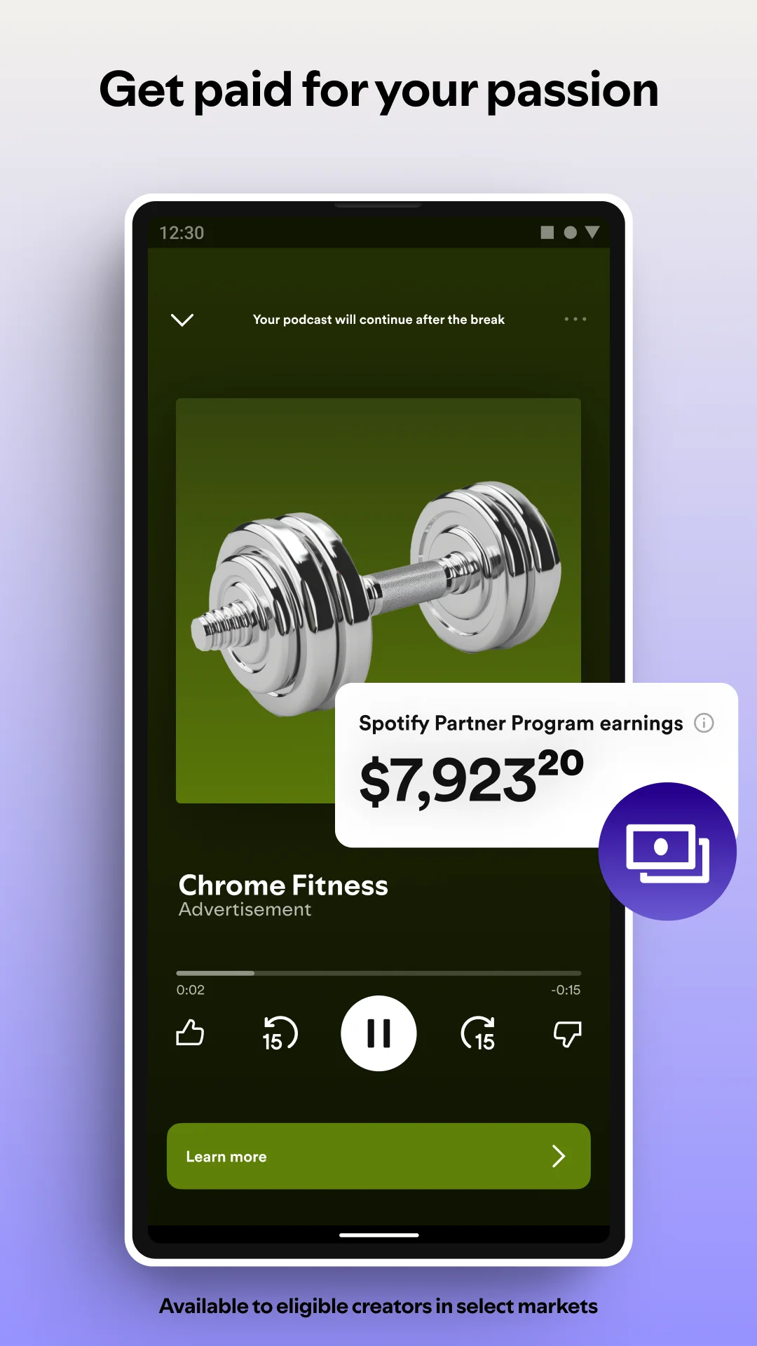 لقطة شاشة Spotify for Creators %د