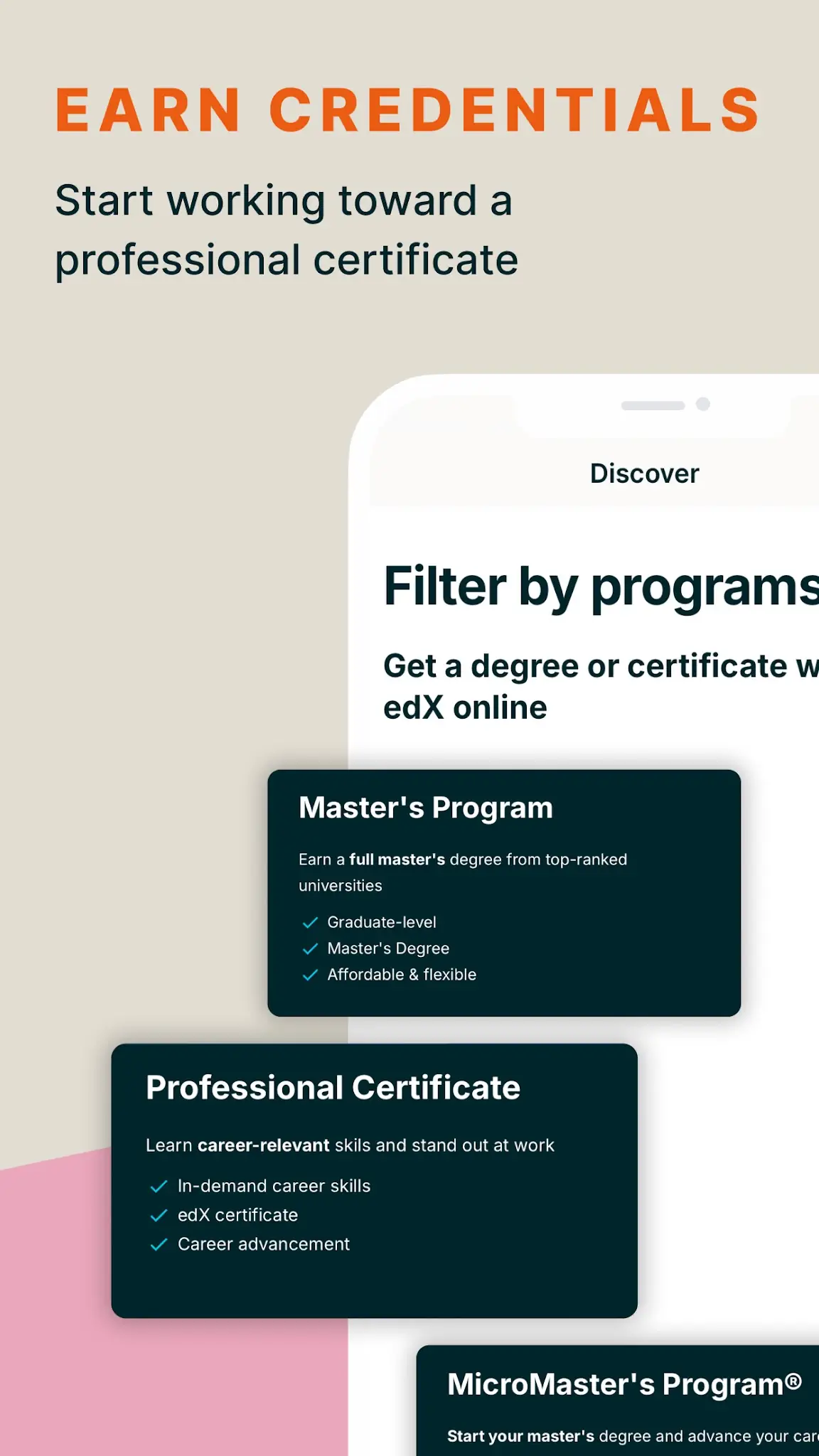 Captura de pantalla edX: Aprende con cursos en lín 3