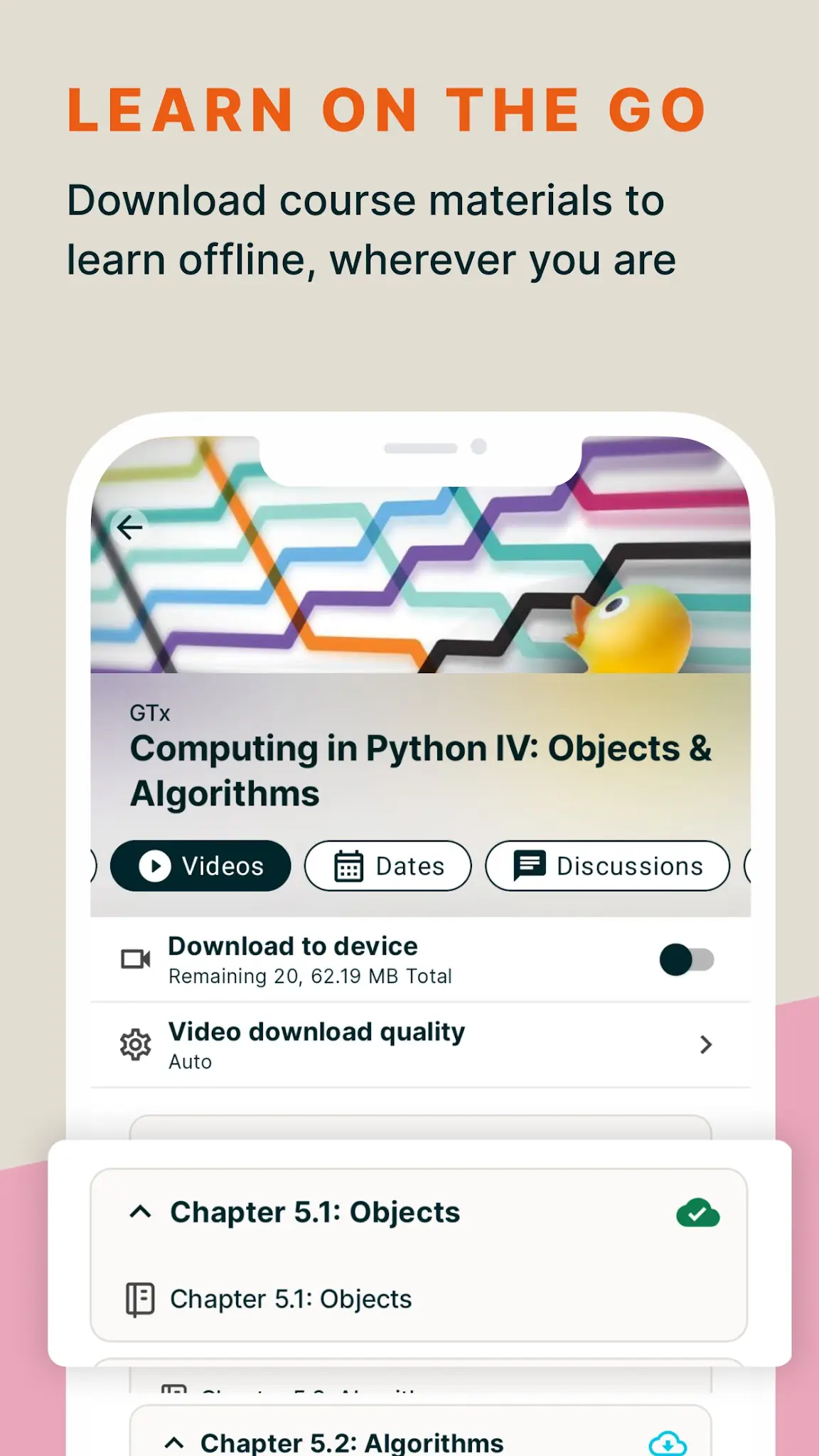 Captura de pantalla edX: Aprende con cursos en lín 5