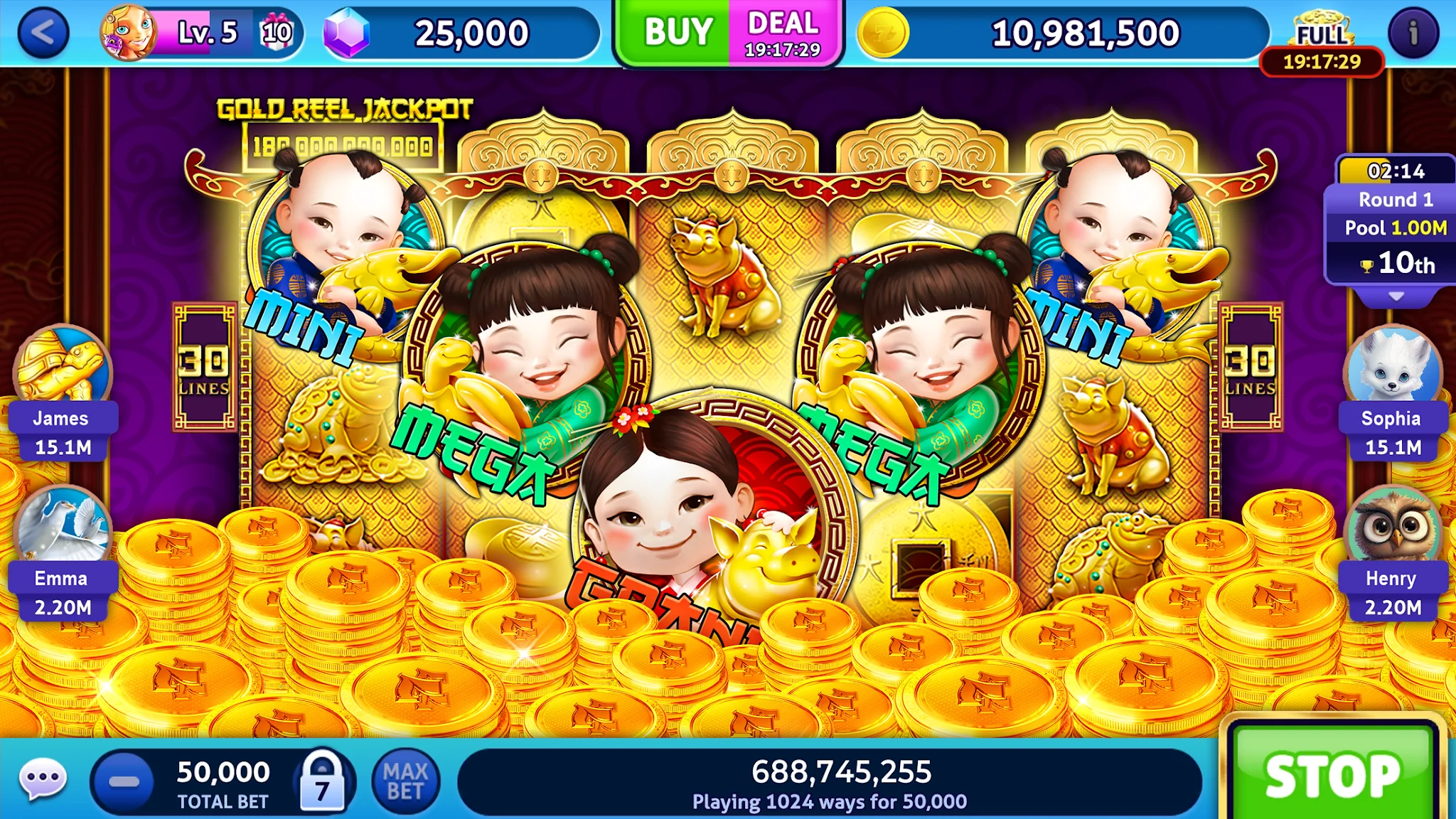 Скриншот Jackpot Madness: казино 777 3