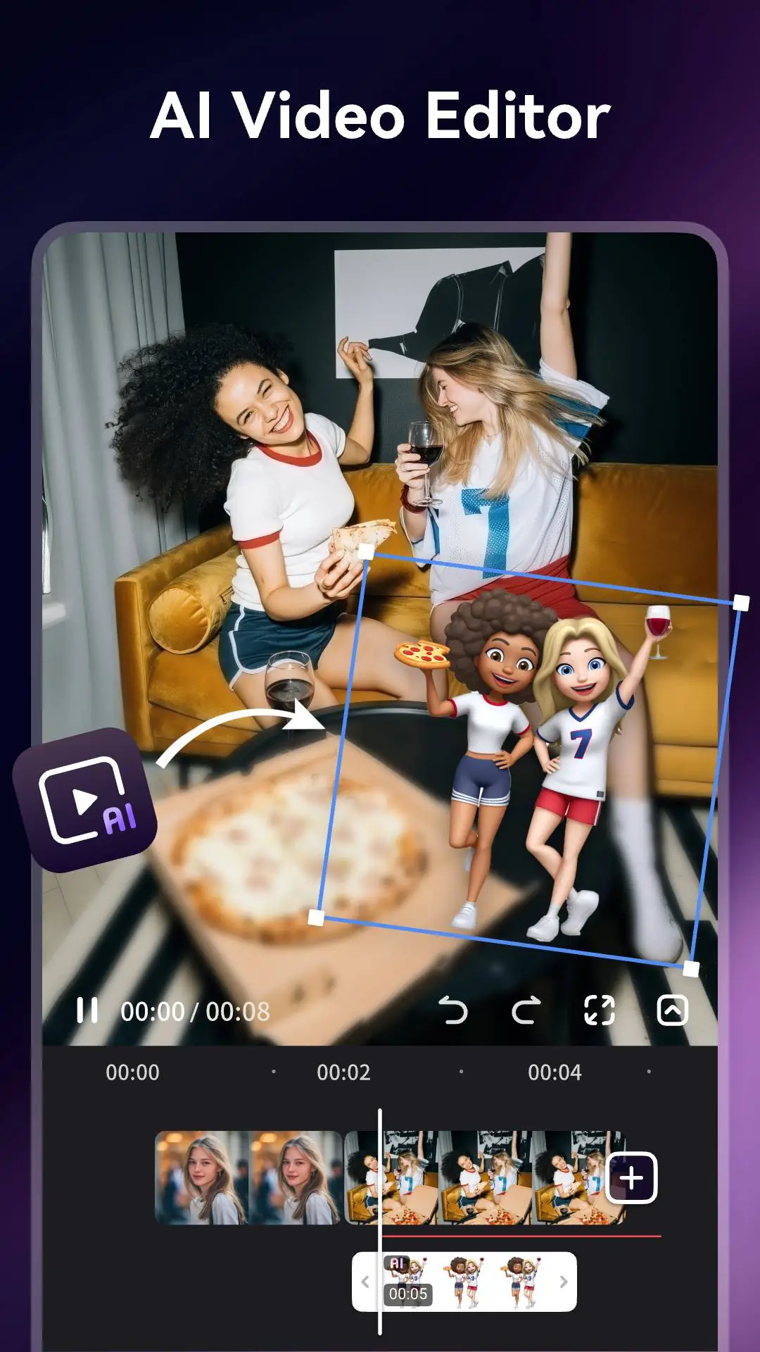 Video Maker zenével, fotó képernyőkép 1