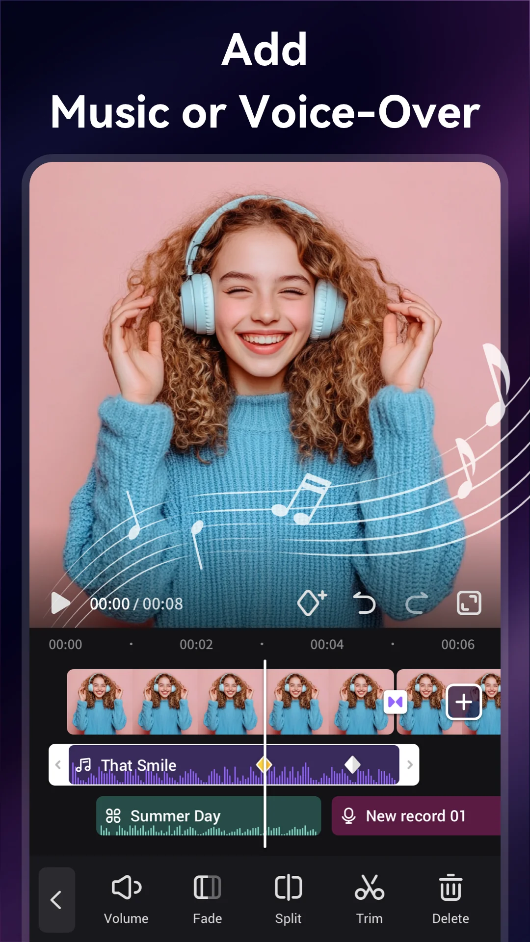 Video Maker zenével, fotó képernyőkép 8