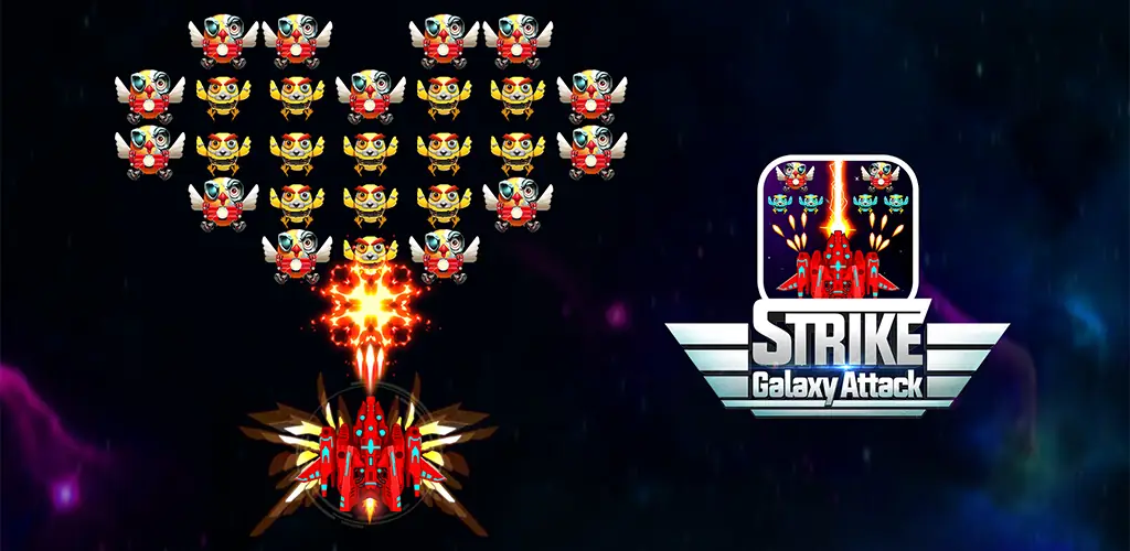 Galaxy Attack: Chicken Shooter juego carátulas para Android
