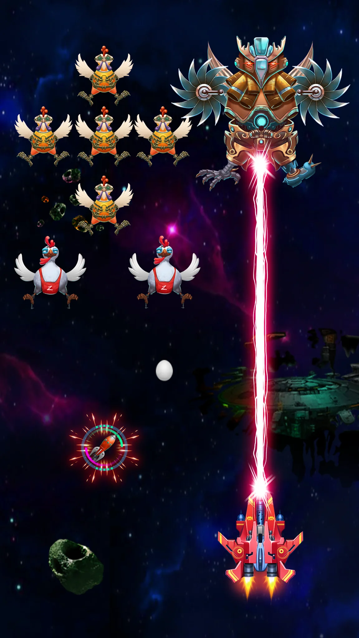 Captura de pantalla Galaxy Attack: Chicken Shooter 5