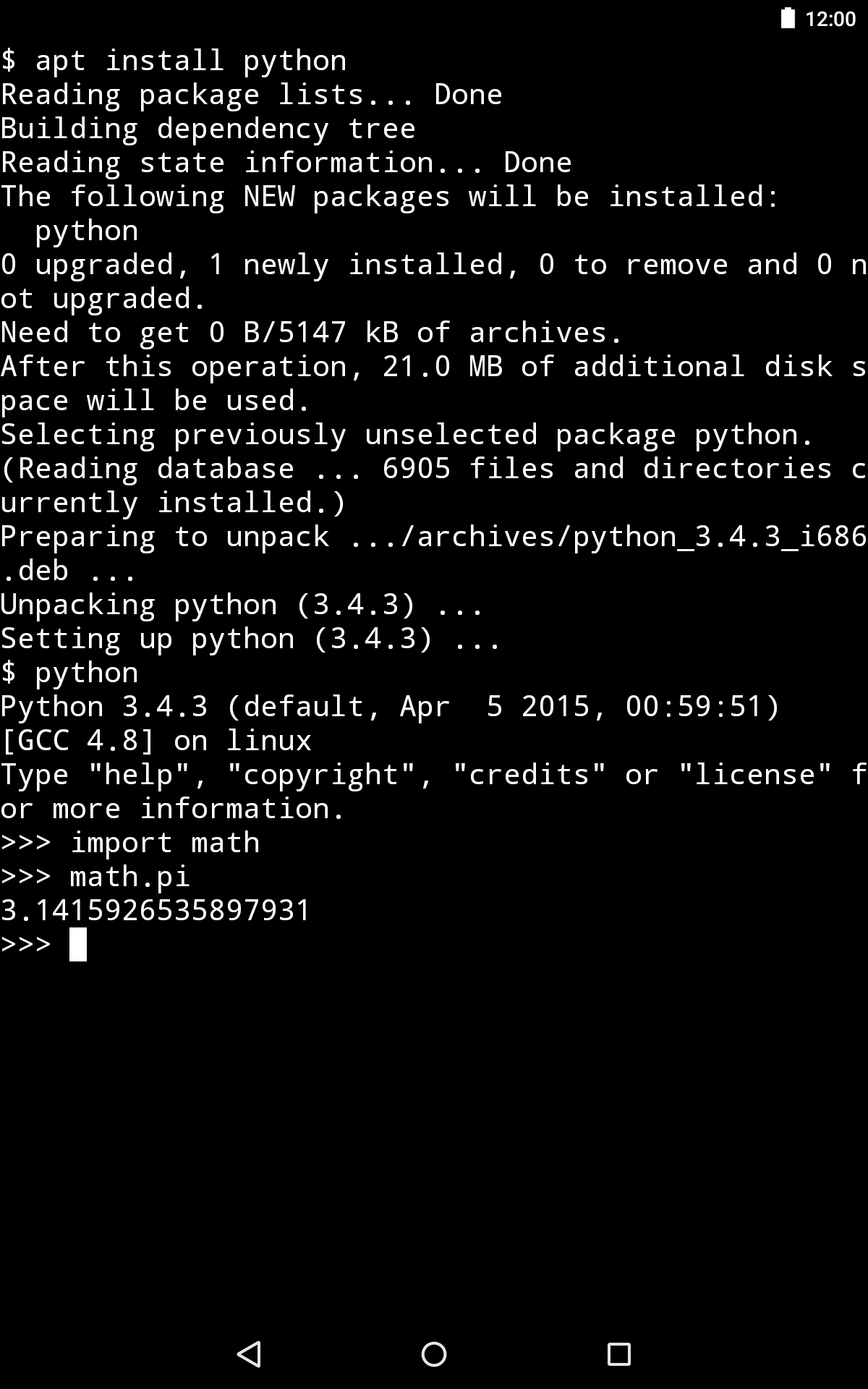 ภาพหน้าจอ Termux 4