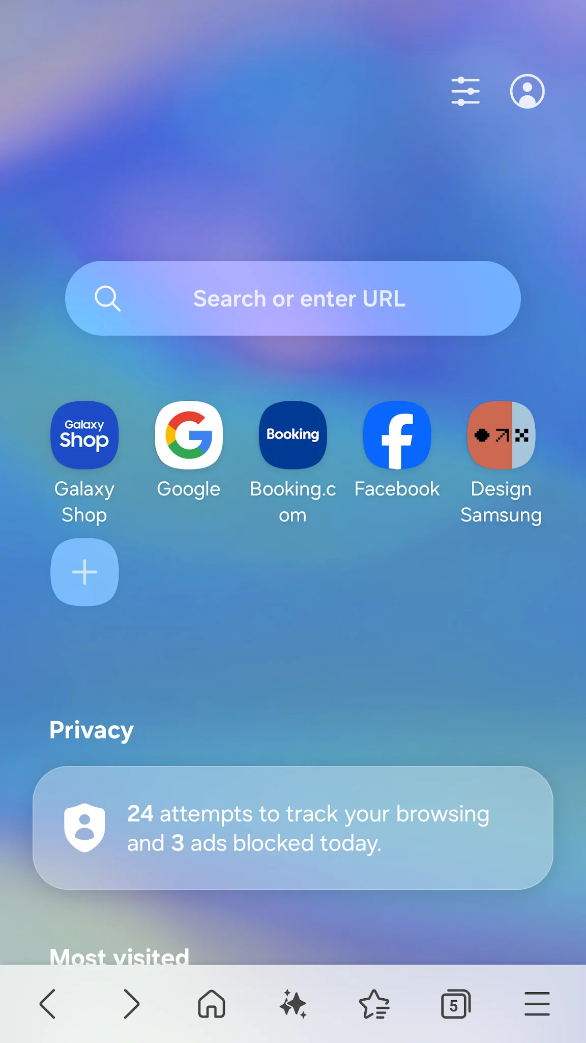 Samsung Browser screenshot 1