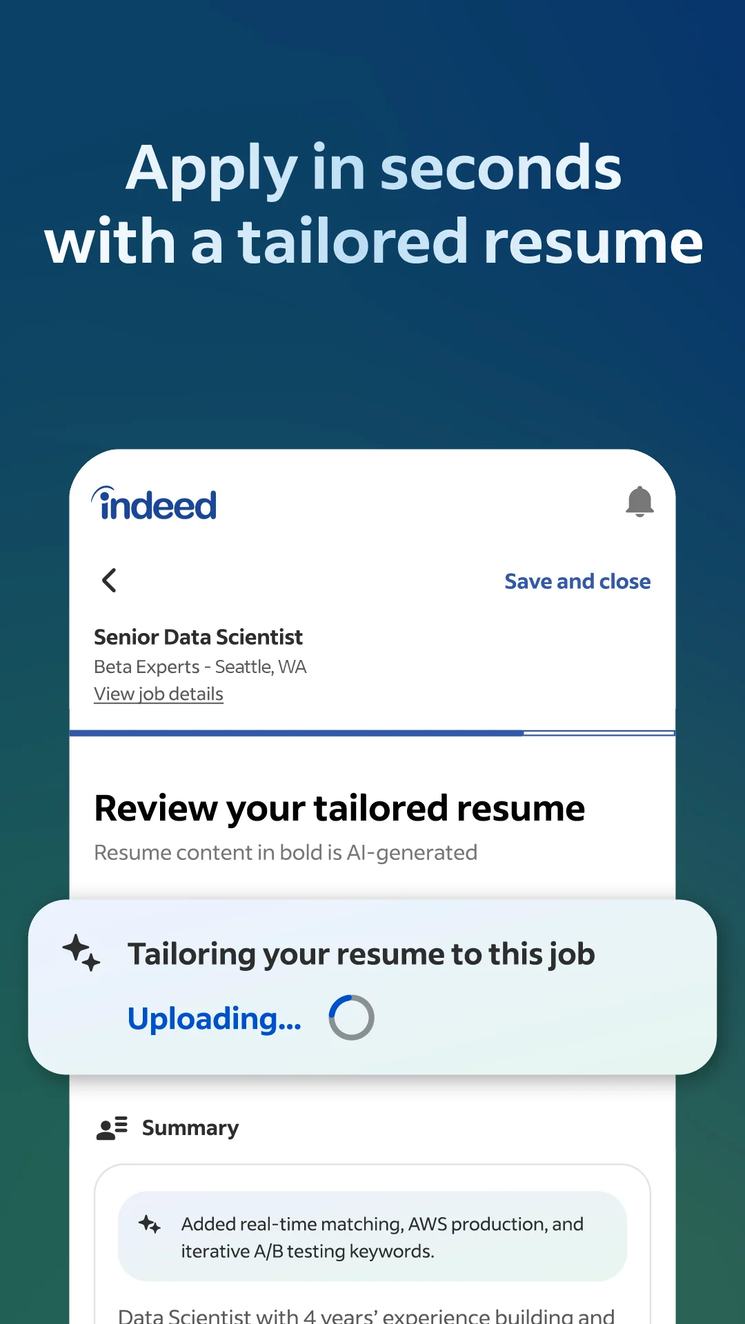 Скріншот Indeed Робота 5