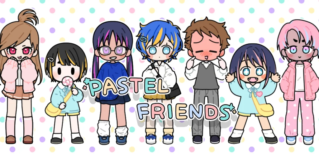 Pastel Friends : Dress Up Game खेल Android के लिए कवर आर्ट