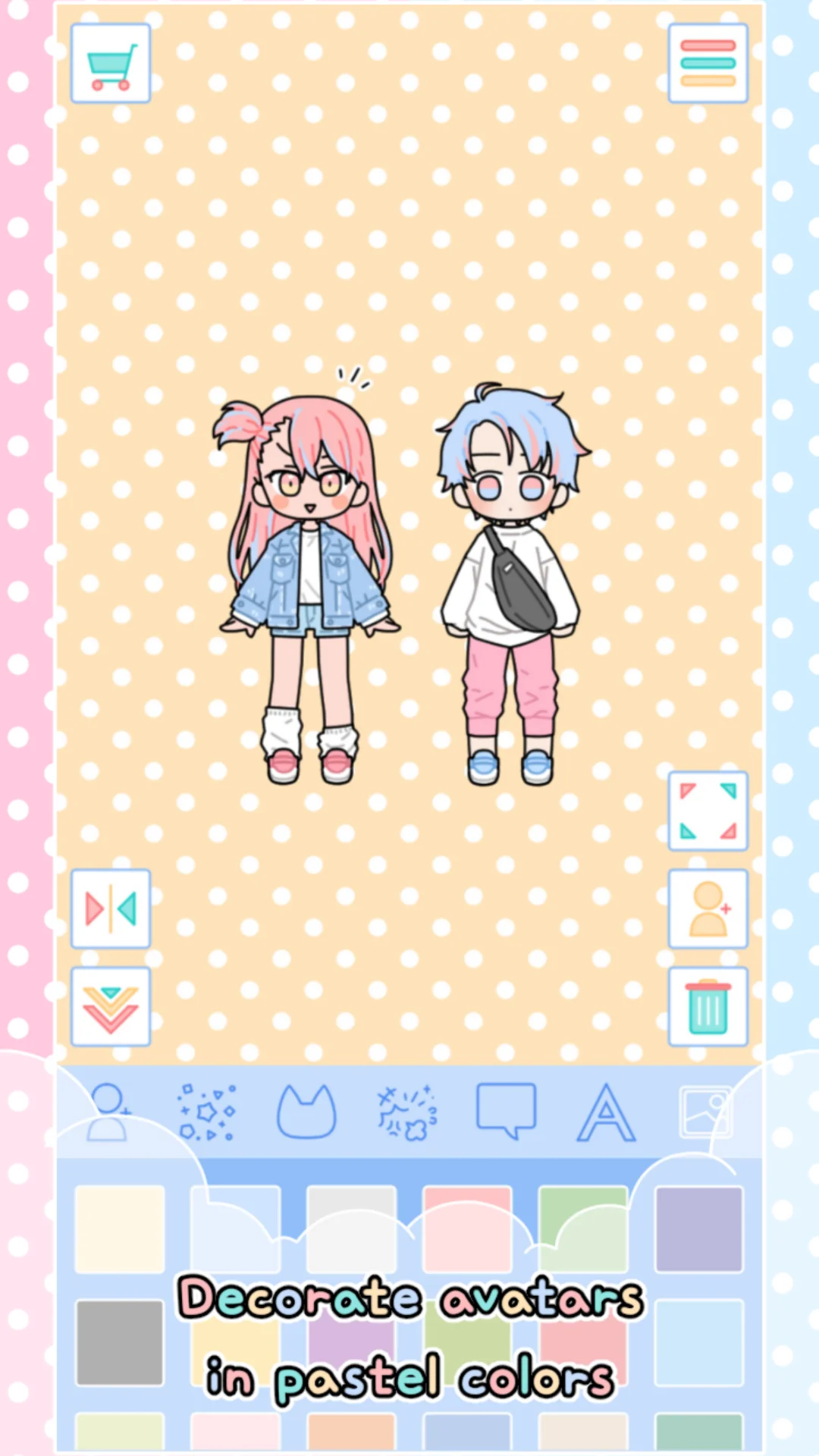 Pastel Friends : Dress Up Game स्क्रीनशॉट 2