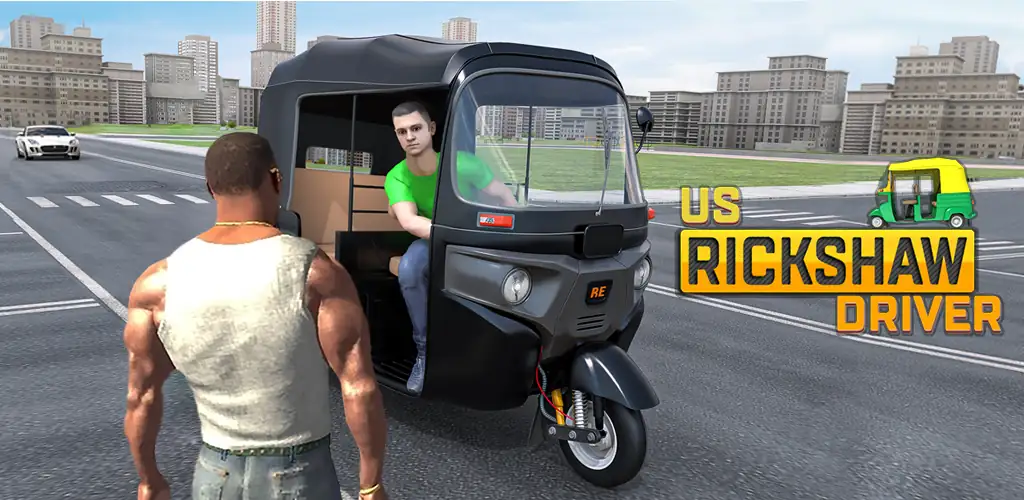 Modern Rickshaw Driving Games jeu cover art for Android