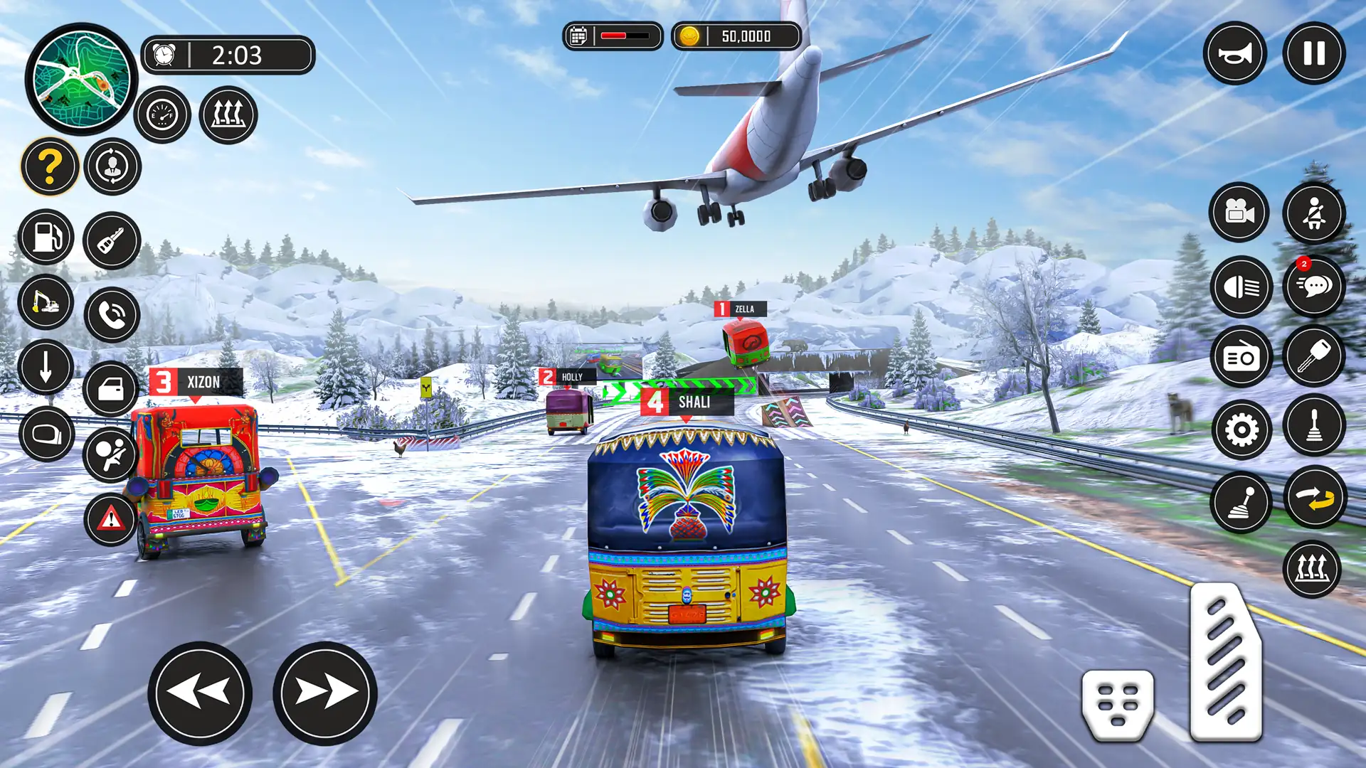 Capture d\'écran 2 de Modern Rickshaw Driving Games