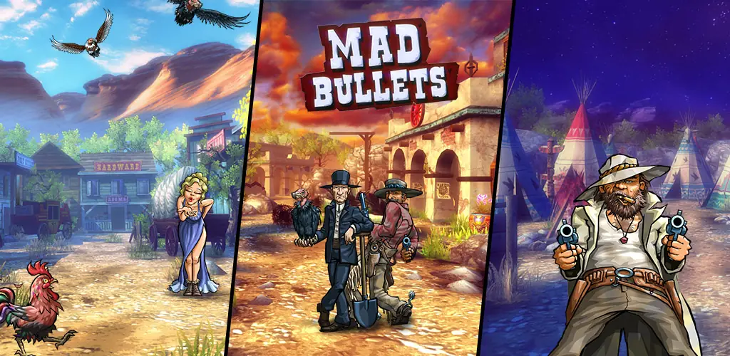 Mad Bullets Spiel Titelbild für Android