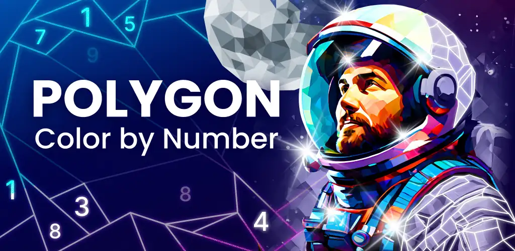 Polygon Раскраска по Цифрам 3d игра обложка для Android