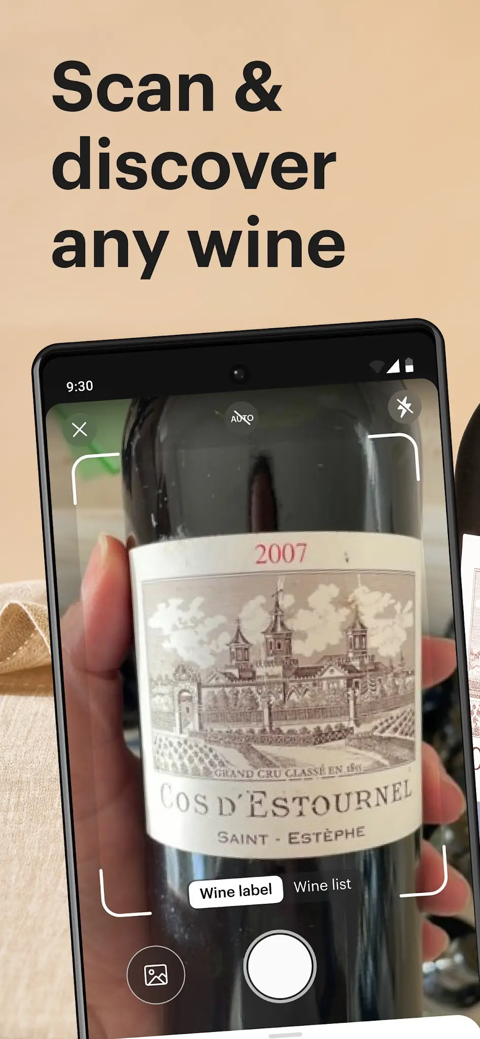 Capture d'écran Vivino 1