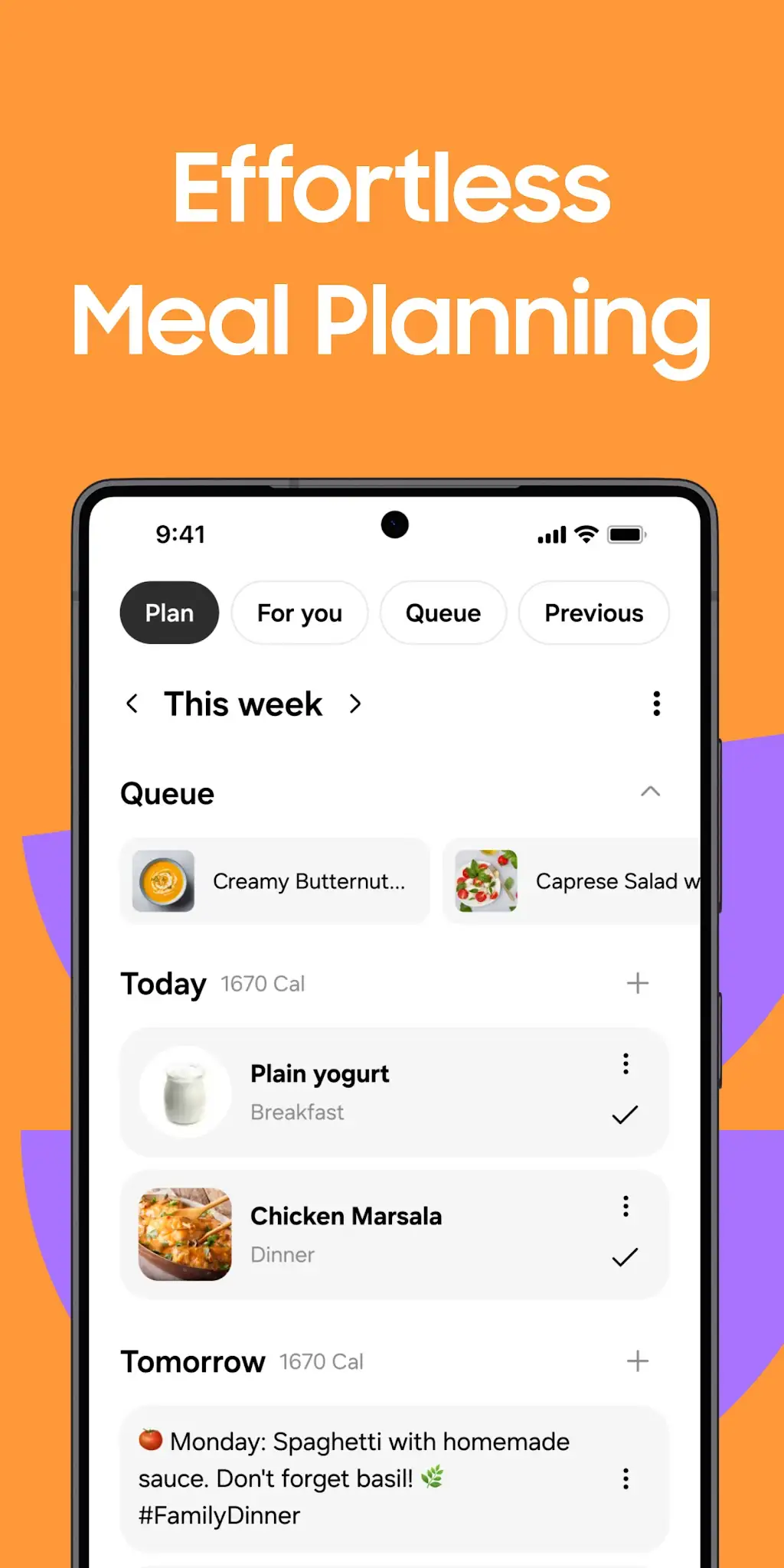 Captura de tela Samsung Food: Meal Planner 2