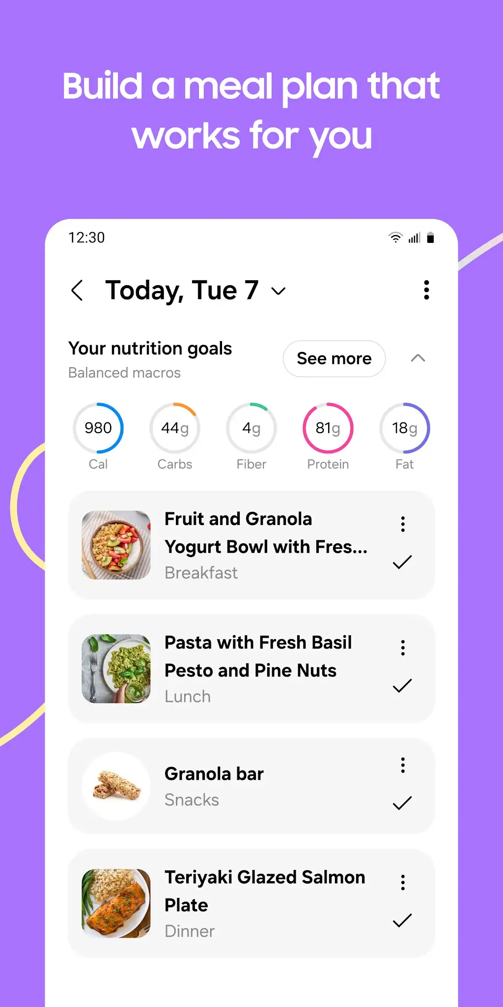 Captura de tela Samsung Food: Meal Planner 7