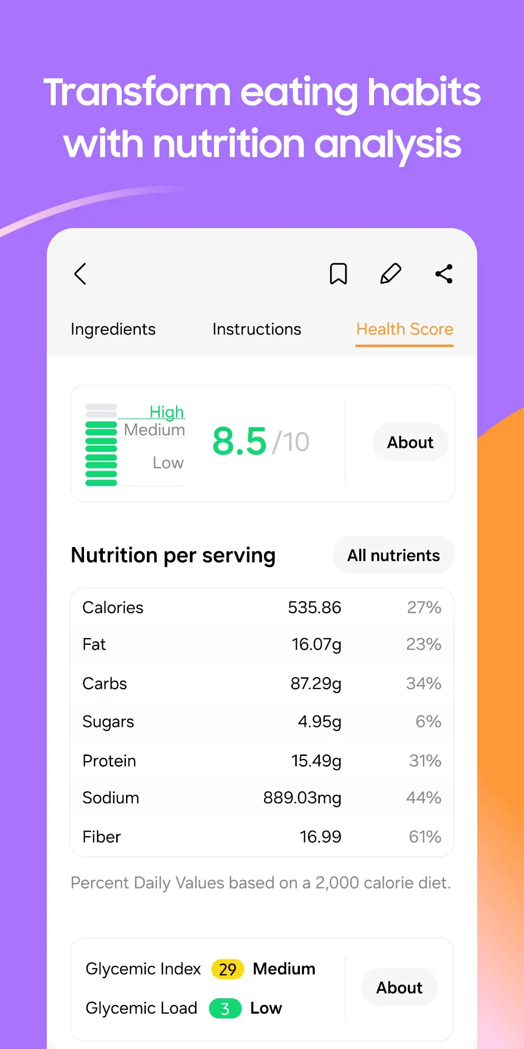 Captura de tela Samsung Food: Meal Planner 8