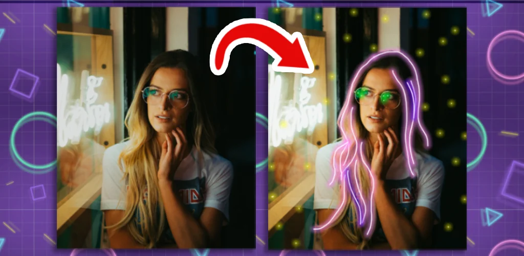 Scribbl - Photo & Video Effect برنامج غلاف فني للأندرويد