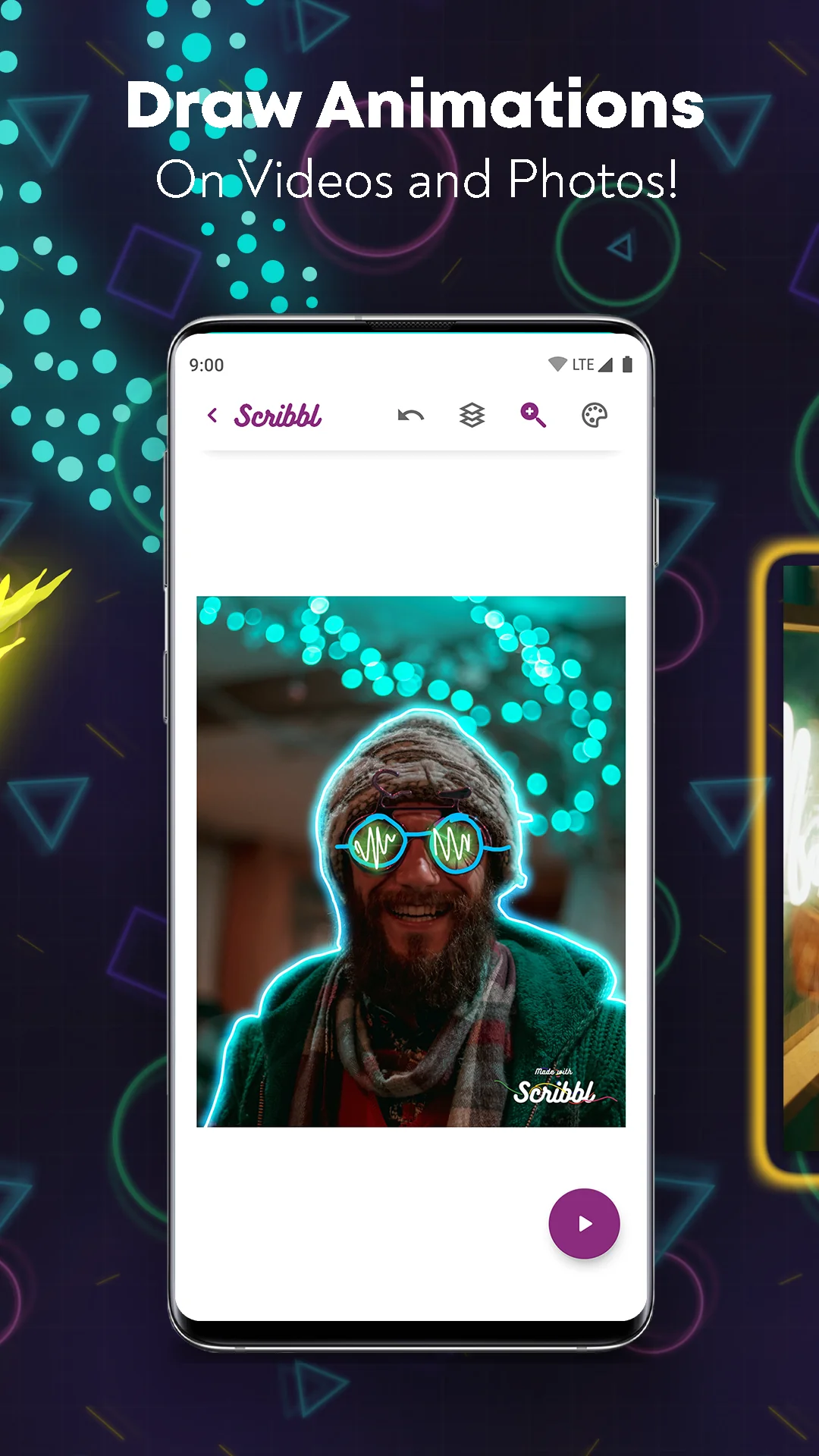 لقطة شاشة Scribbl - Photo & Video Effect %د