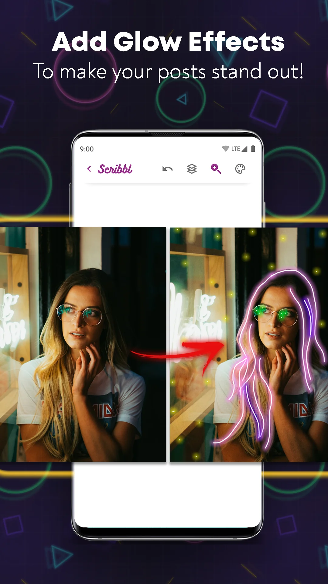 لقطة شاشة Scribbl - Photo & Video Effect %د