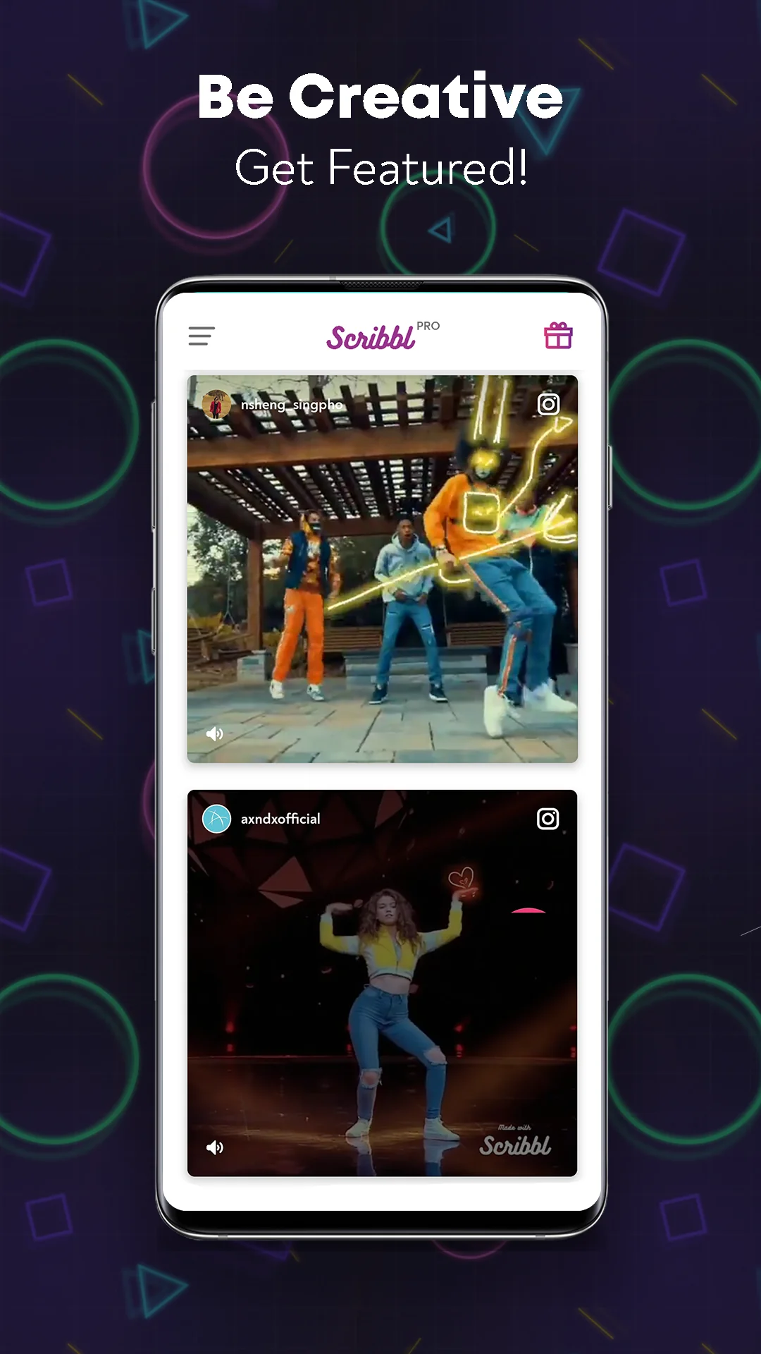 لقطة شاشة Scribbl - Photo & Video Effect %د
