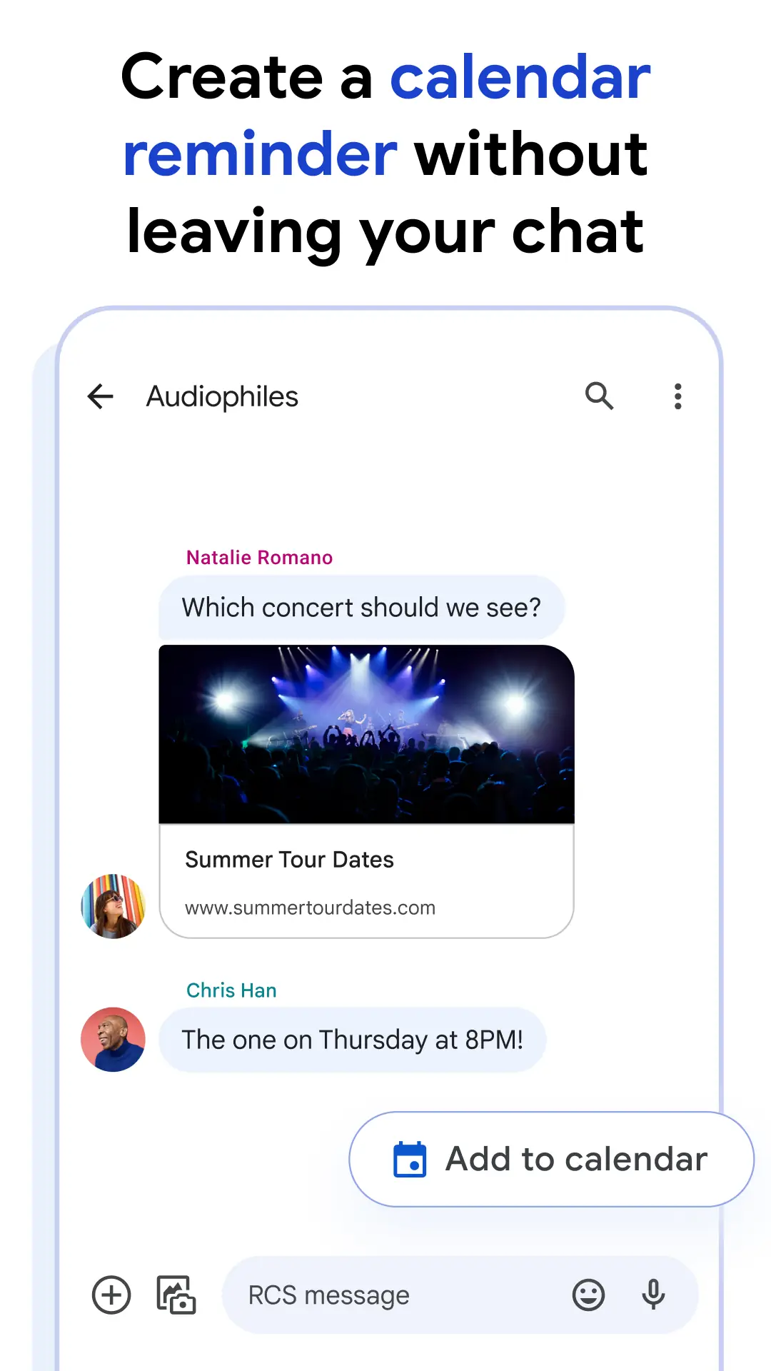 Снимка на екрана Google Messages 6