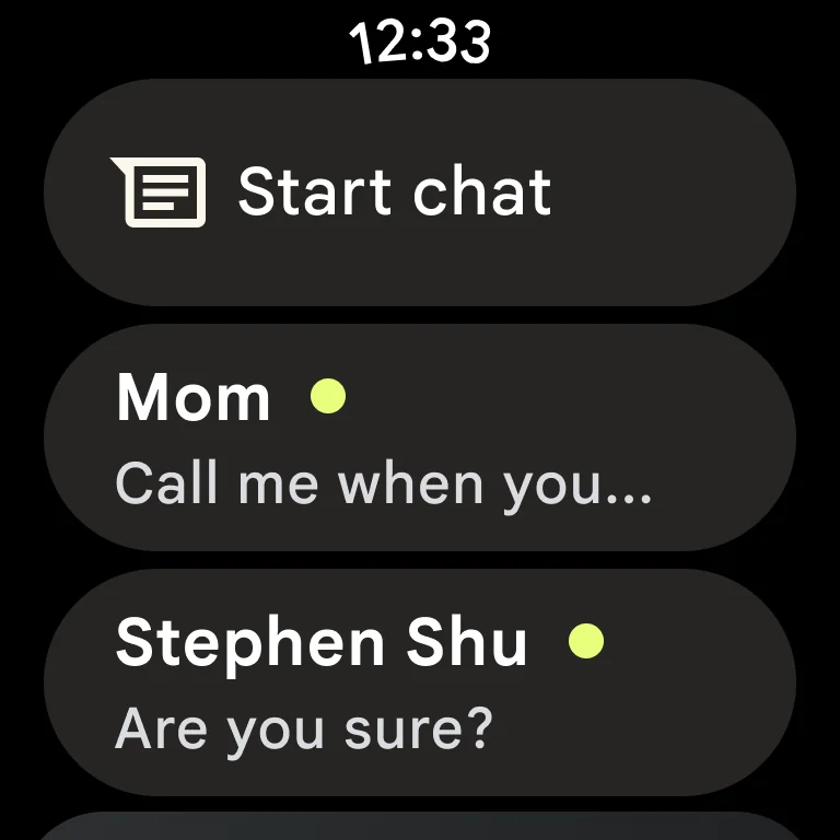 Снимка на екрана Google Messages 8