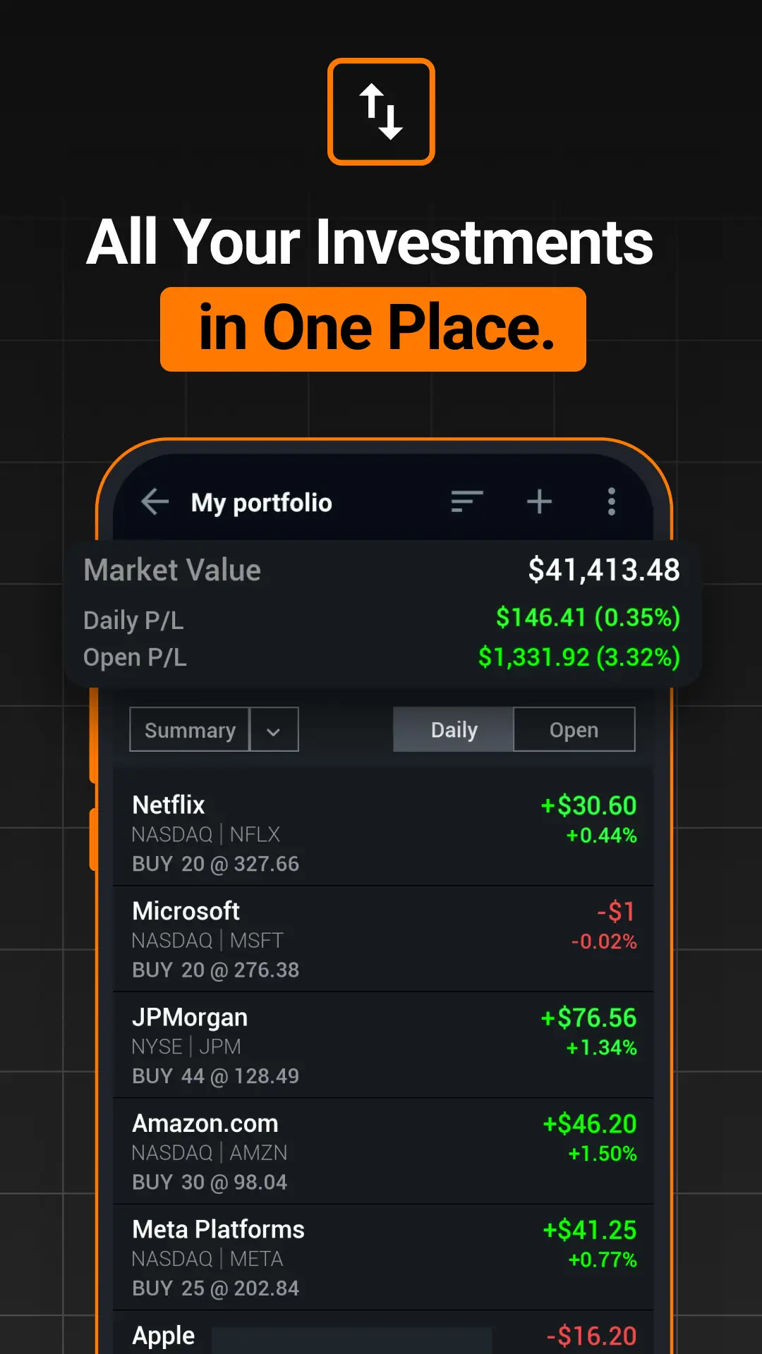 Скриншот Investing.com: Stock Market 2