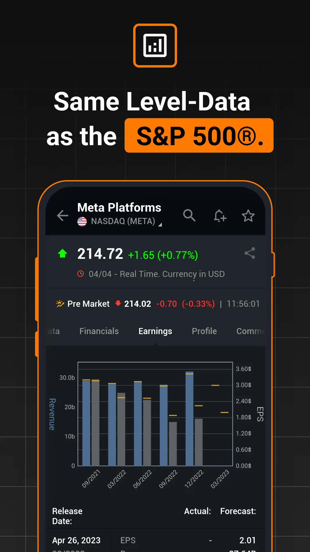 Скриншот Investing.com: Stock Market 5