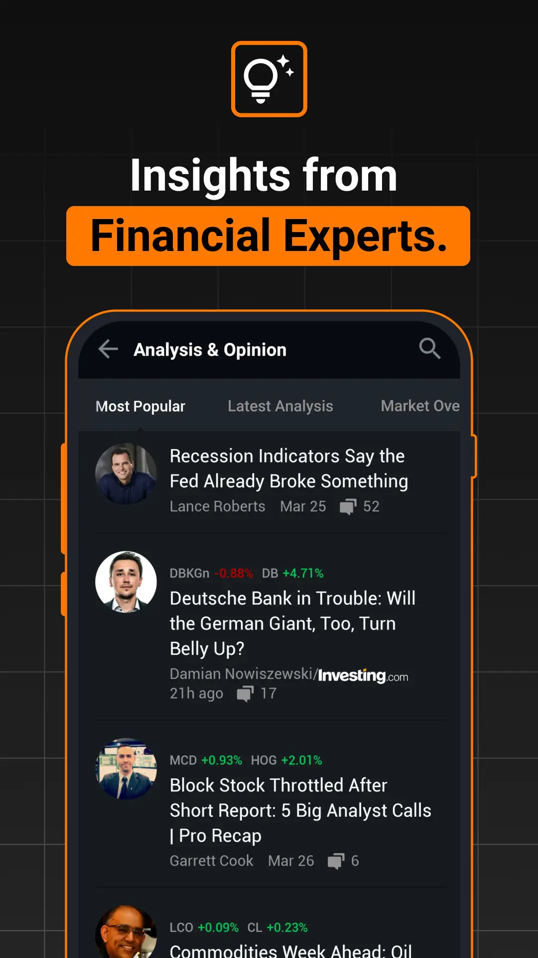 Скриншот Investing.com: Stock Market 7