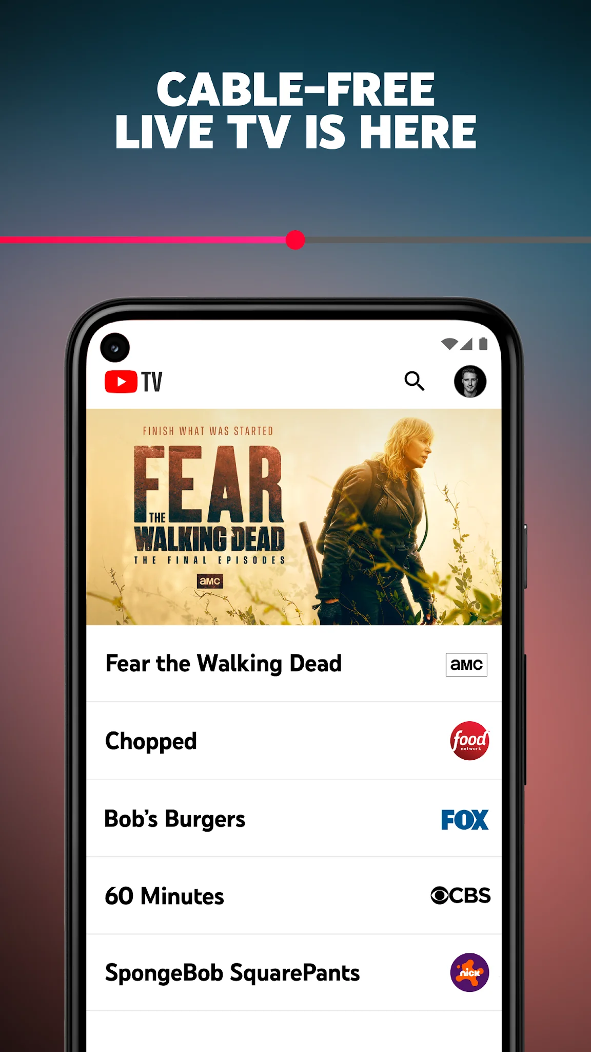 Скриншот YouTube TV 1